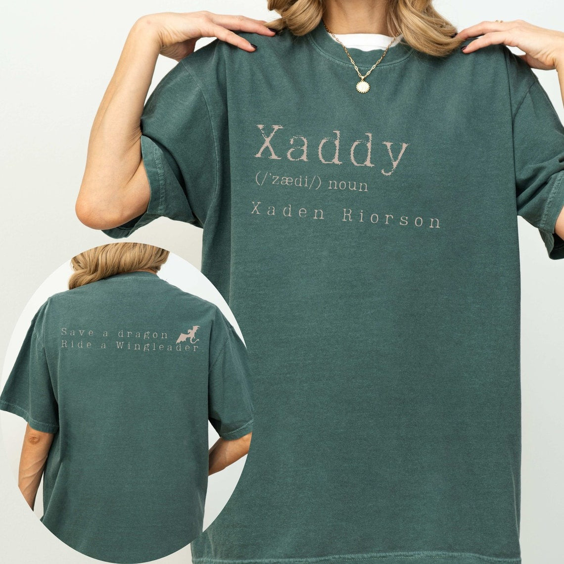 Xaddy, Xaddy Comfort Colors Shirt, Xaden Riorson Shirt, Xaden Fourth Wing Shirt. CFVLR03