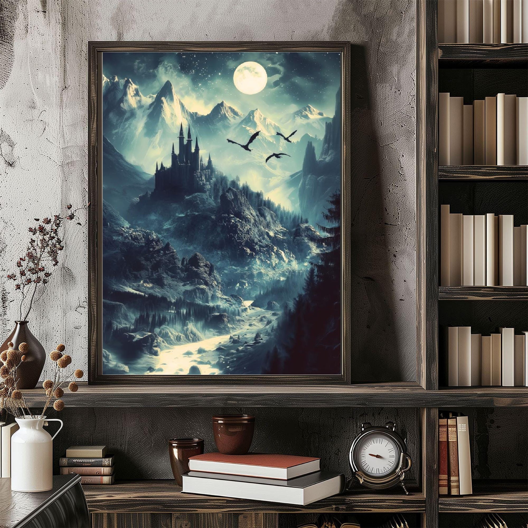 Basgiath War College Poster, Fourth Wing Poster, Dragon Rider Wall Art, Rebecca Yarros Book Decor, Fantasy Book Poster, Bookish Wall Art, Basgiath College Print VLRP25