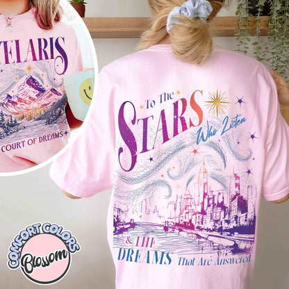 Velaris City Of Starlight Acotar Comfort Colors Shirt, The Night Court Shirt, Court Of Dreams, Rhysand, Cassian, Sarah J Maas, Booklover Tee CFVLR57