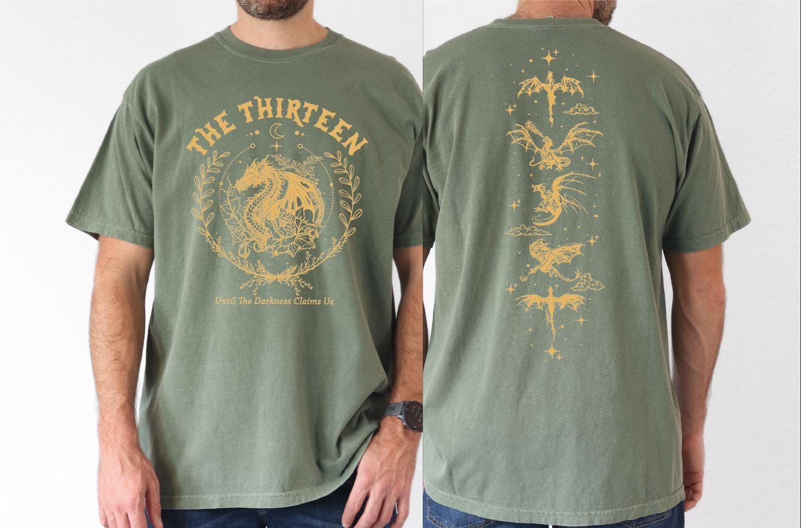 The Thirteen Throne Of Glass Comfort Colors Shirt, Two-Sided Printed Shirt , From Now Until The Darkness Claims Us CFVLR75