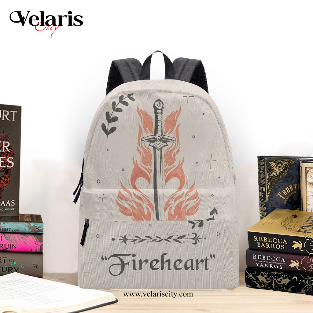 Fireheart Inspired Backpack, Throne Of Glass Inspired Backpack, Book Lover Gift BPVLR48