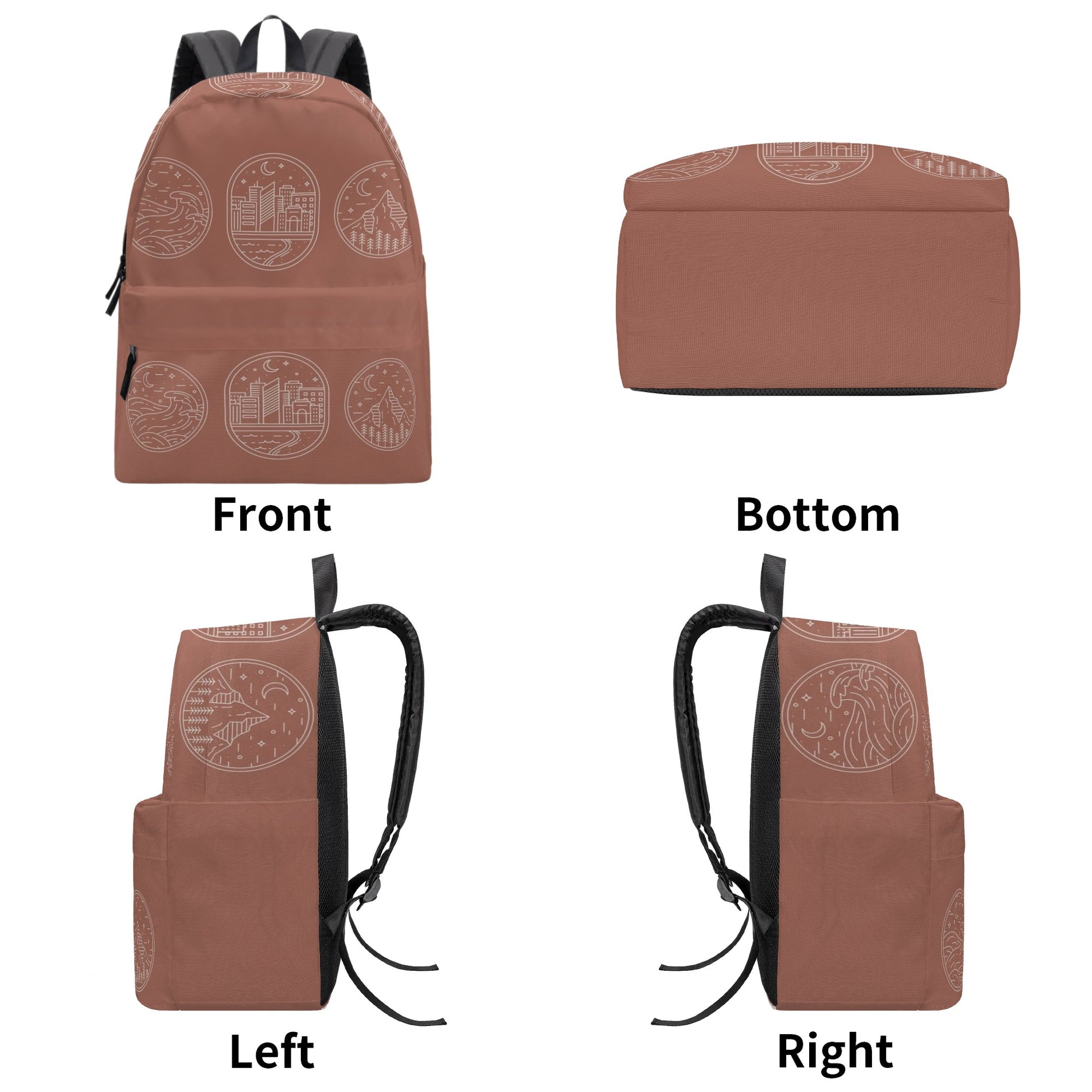 Velaris Inspired Backpack ,Minimalist City and Nature Inspired Backpack, Book Lover Gift BPVLR46