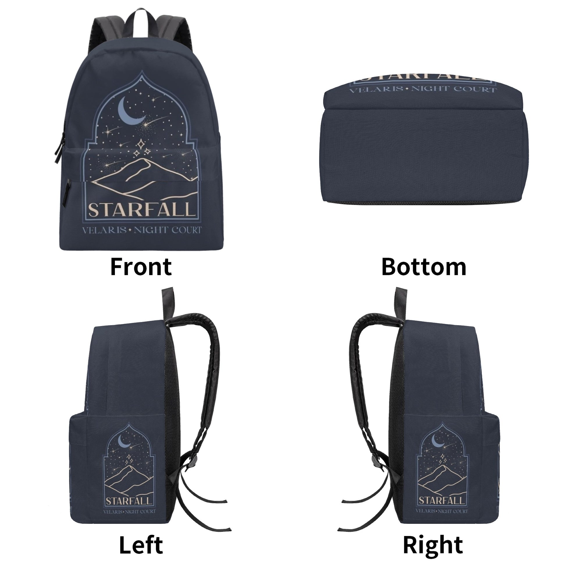 Velaris Inspired Backpack, Starfall Night Court Inspired Backpack, Book Lover Gift BPVLR47