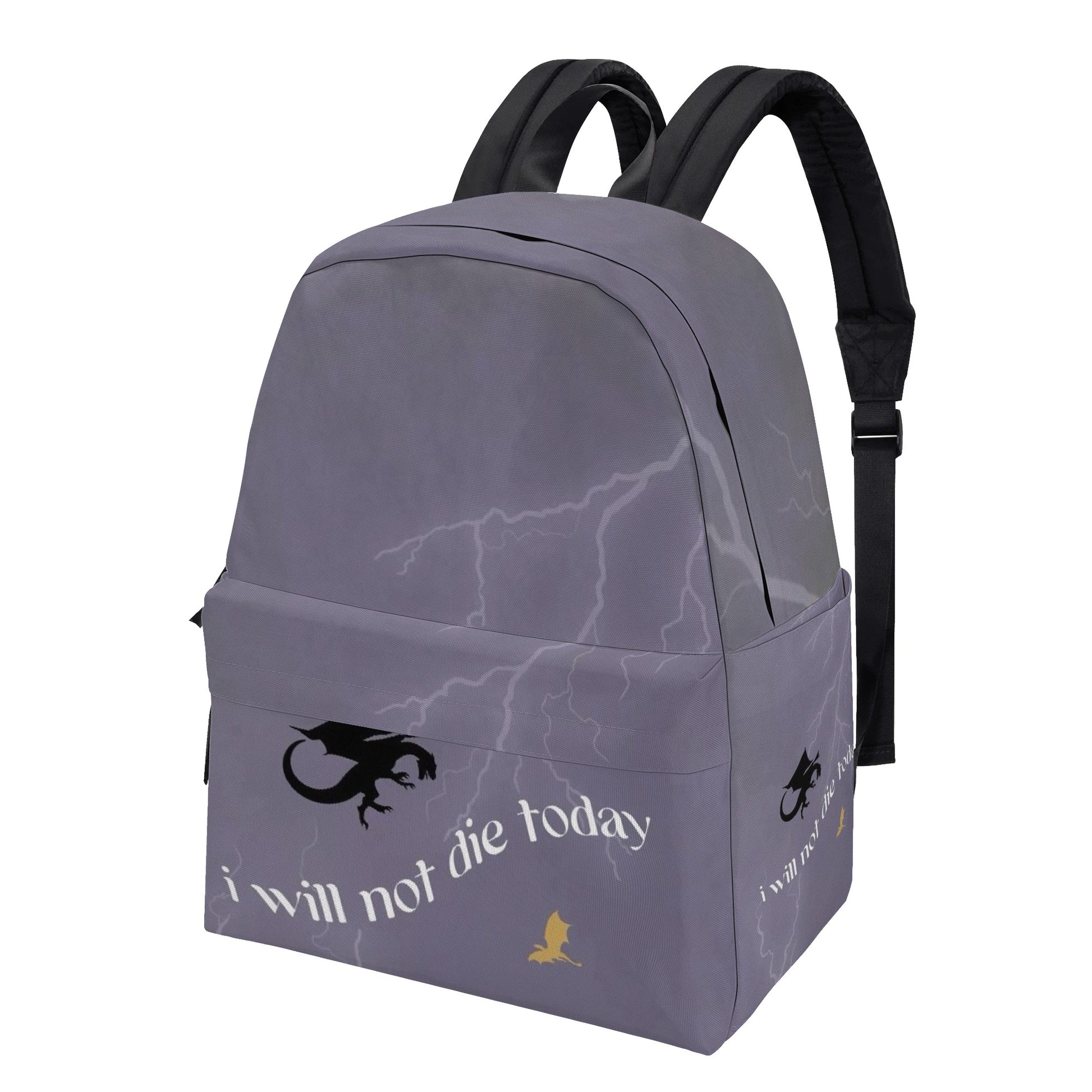Fourth Wing Inspired Backpack, I Will Not Die Today Inspired Quote Backpack, Book Lover Gift BPVLR49