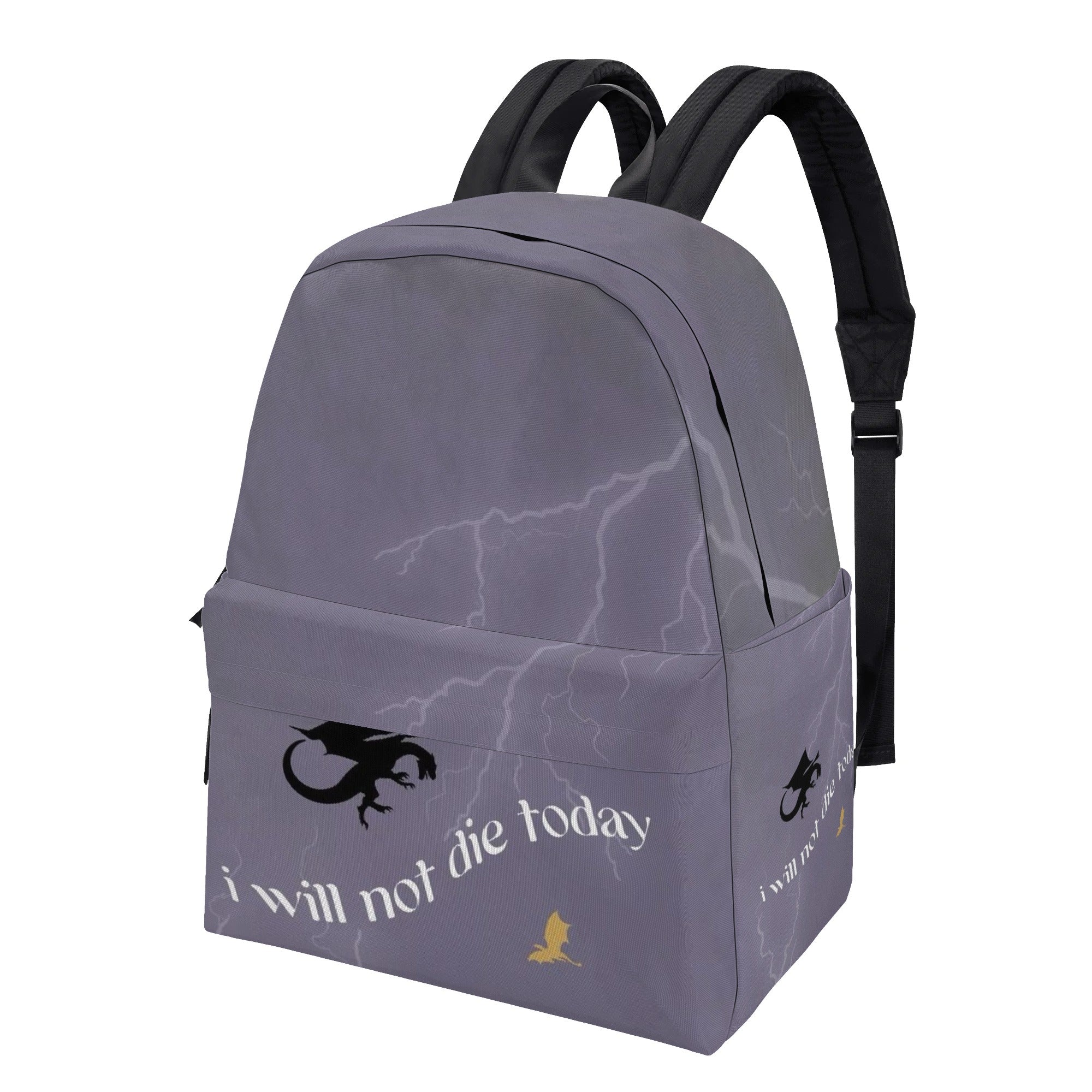 Fourth Wing Inspired Backpack, I Will Not Die Today Inspired Quote Backpack, Book Lover Gift BPVLR49