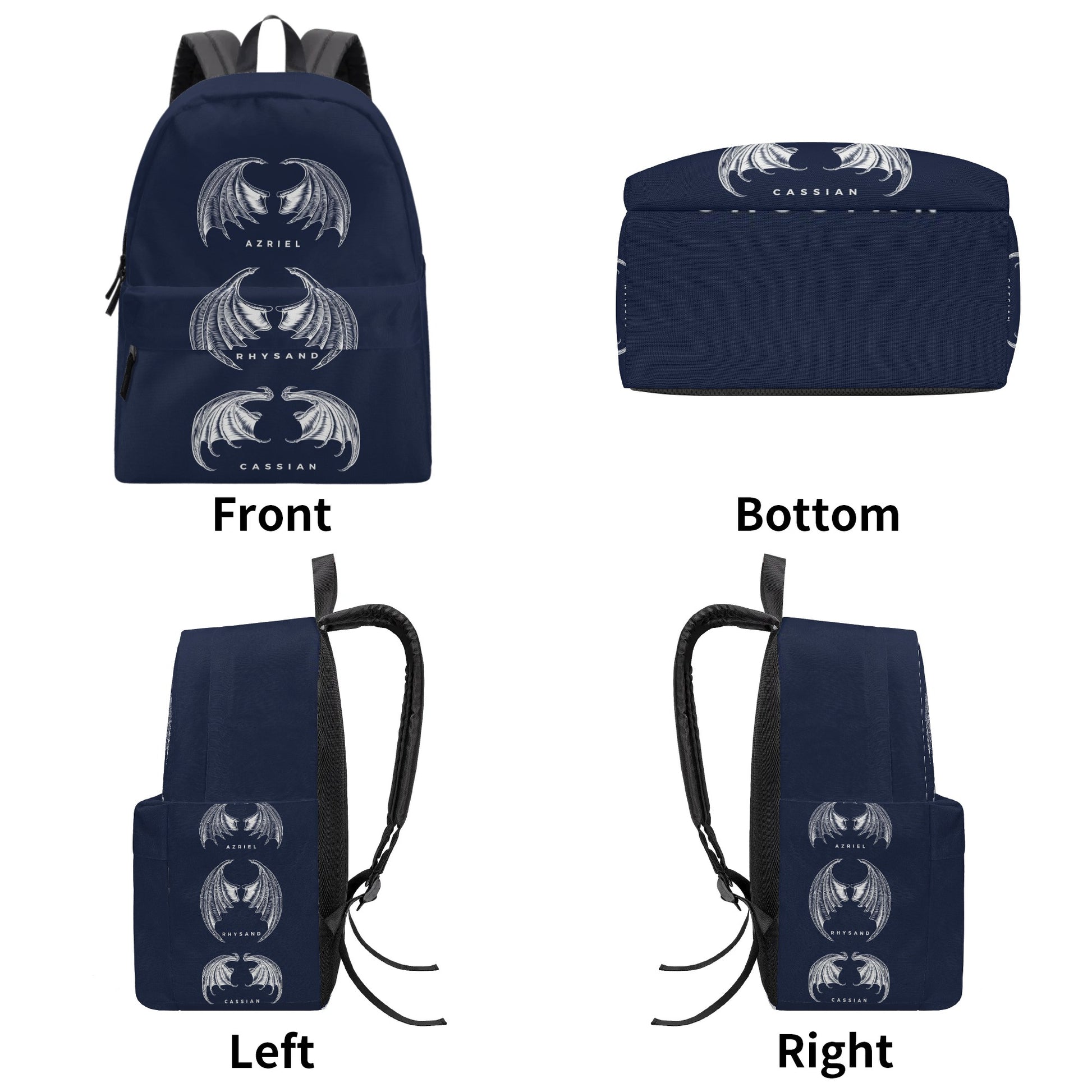 Fourth Wing Inspired Backpack, Illyrian warriors Inspired Backpack, Book Lover Gift BPVLR50
