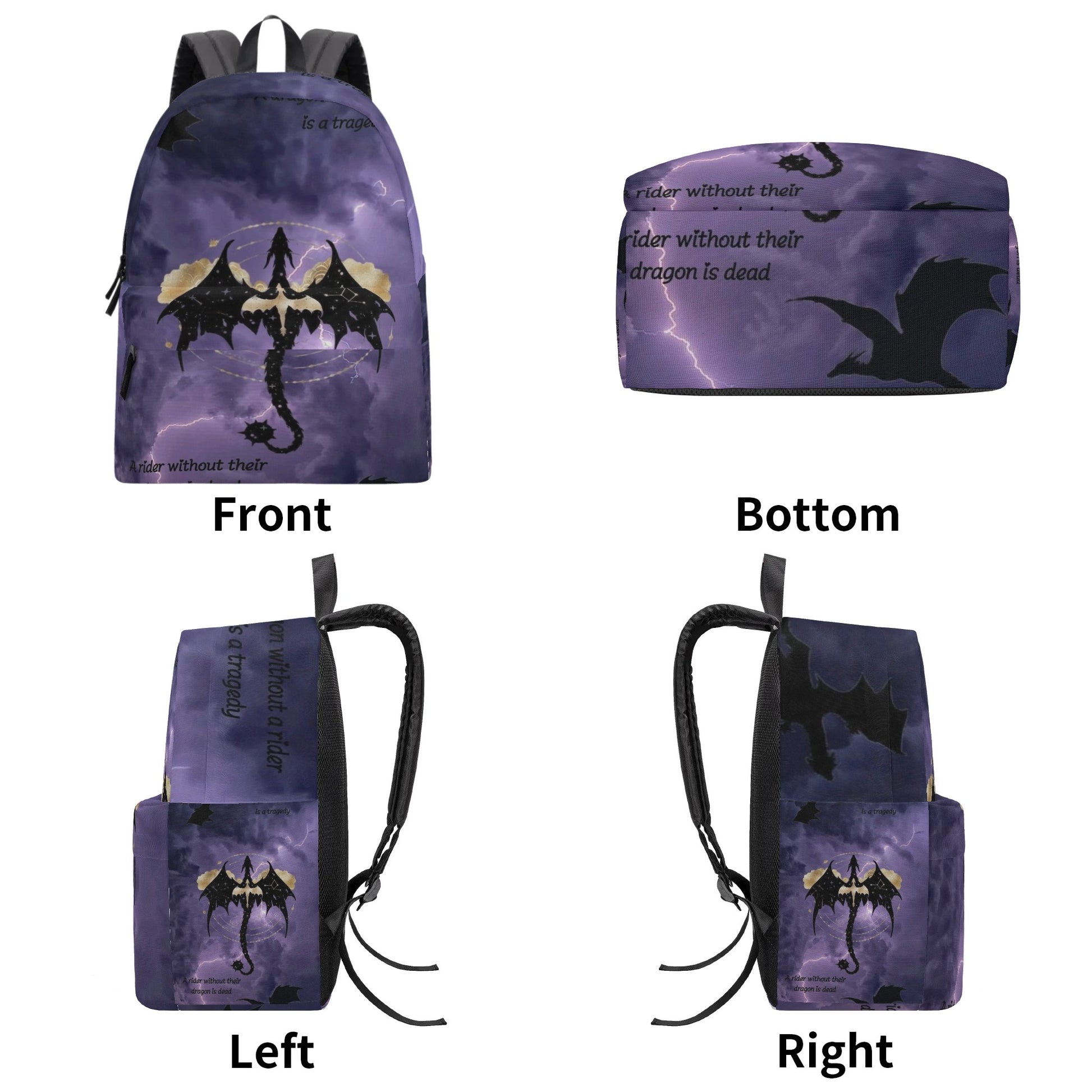 Fourth Wing Inspired Backpack, Dragon Inspired Backpack, Book Lover Gift BPVLR51