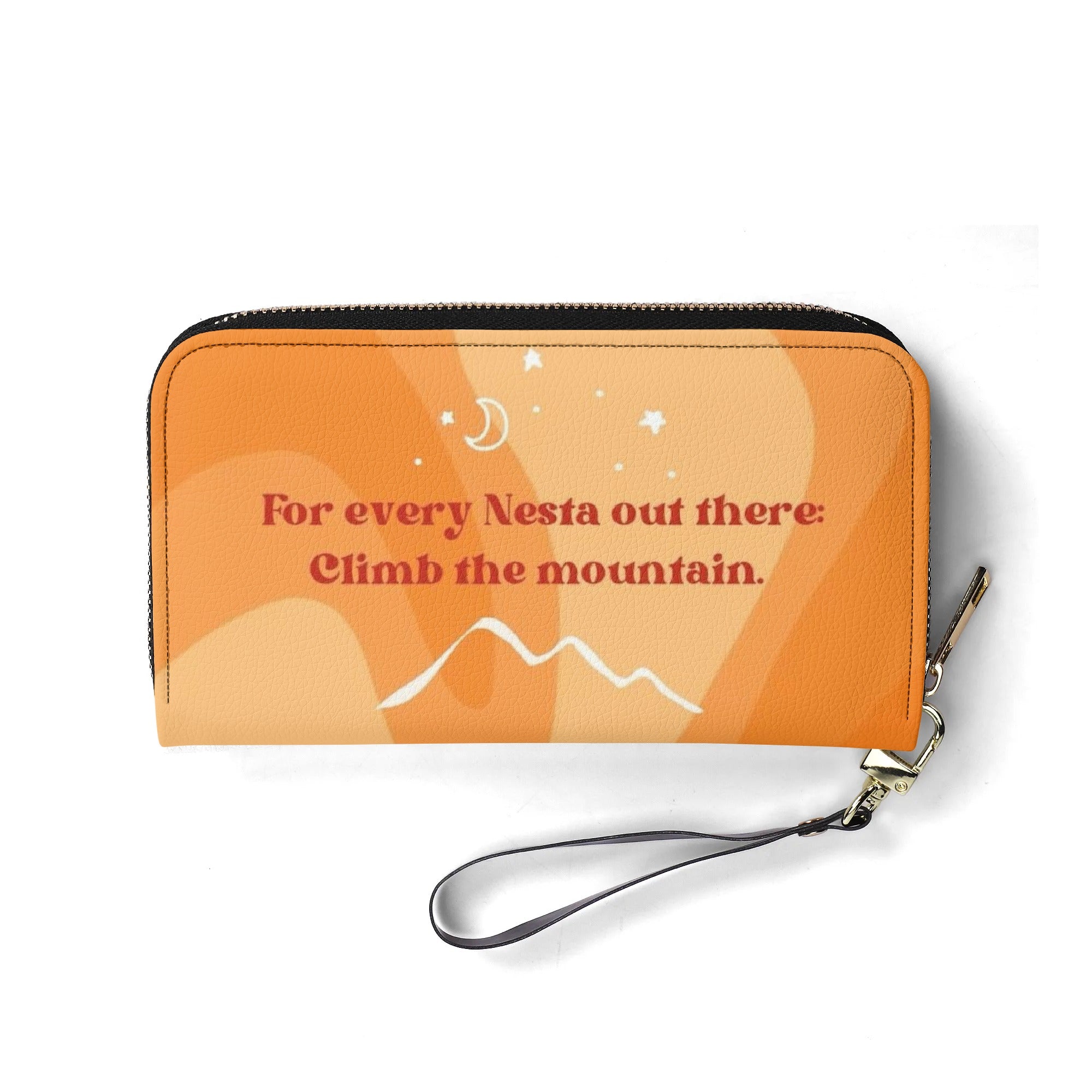 "For every Nesta out there Climb the mountain" Quote Leather Bag, ACOTAR Inspired Bag, Personalized Leather Bag, Fantasy Leather Handbag, Perfect Gift for Women. HBVLR55