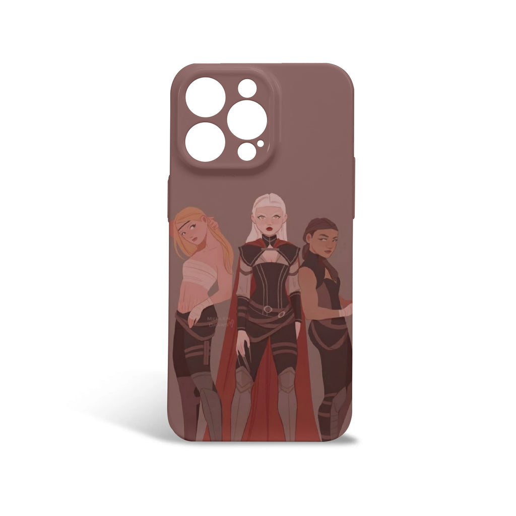 Throne of Glass Inspired Character Phone Case – Aelin, Nehemia, Lysandra Design, TOG Inspired Protective Cover, Fantasy Novel iPhone Cover, Book Lover Gift PCVLR55