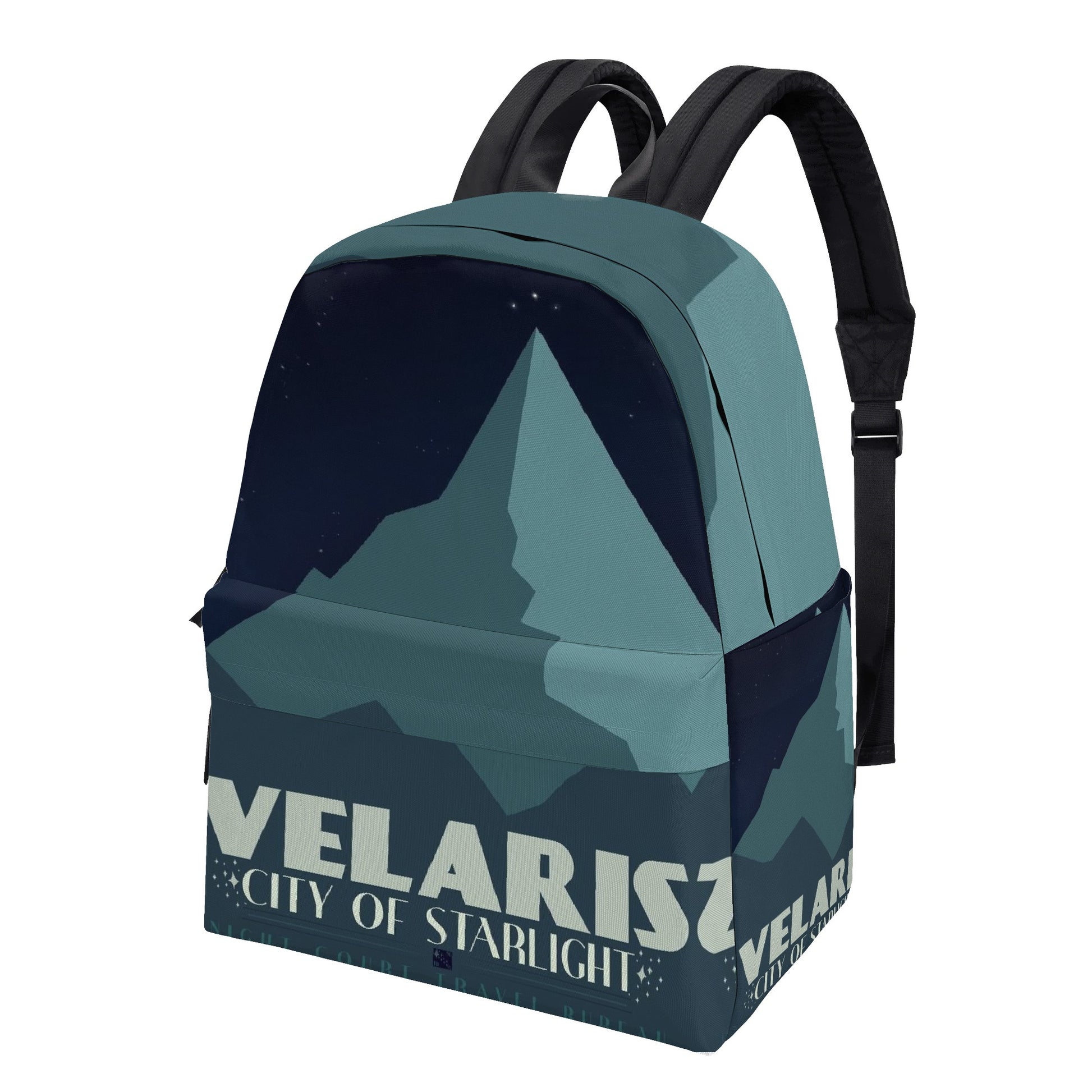 Velaris city of starlight Inspired Backpack, Fantasy Collage Design, Book Lover Gift BPVLR56