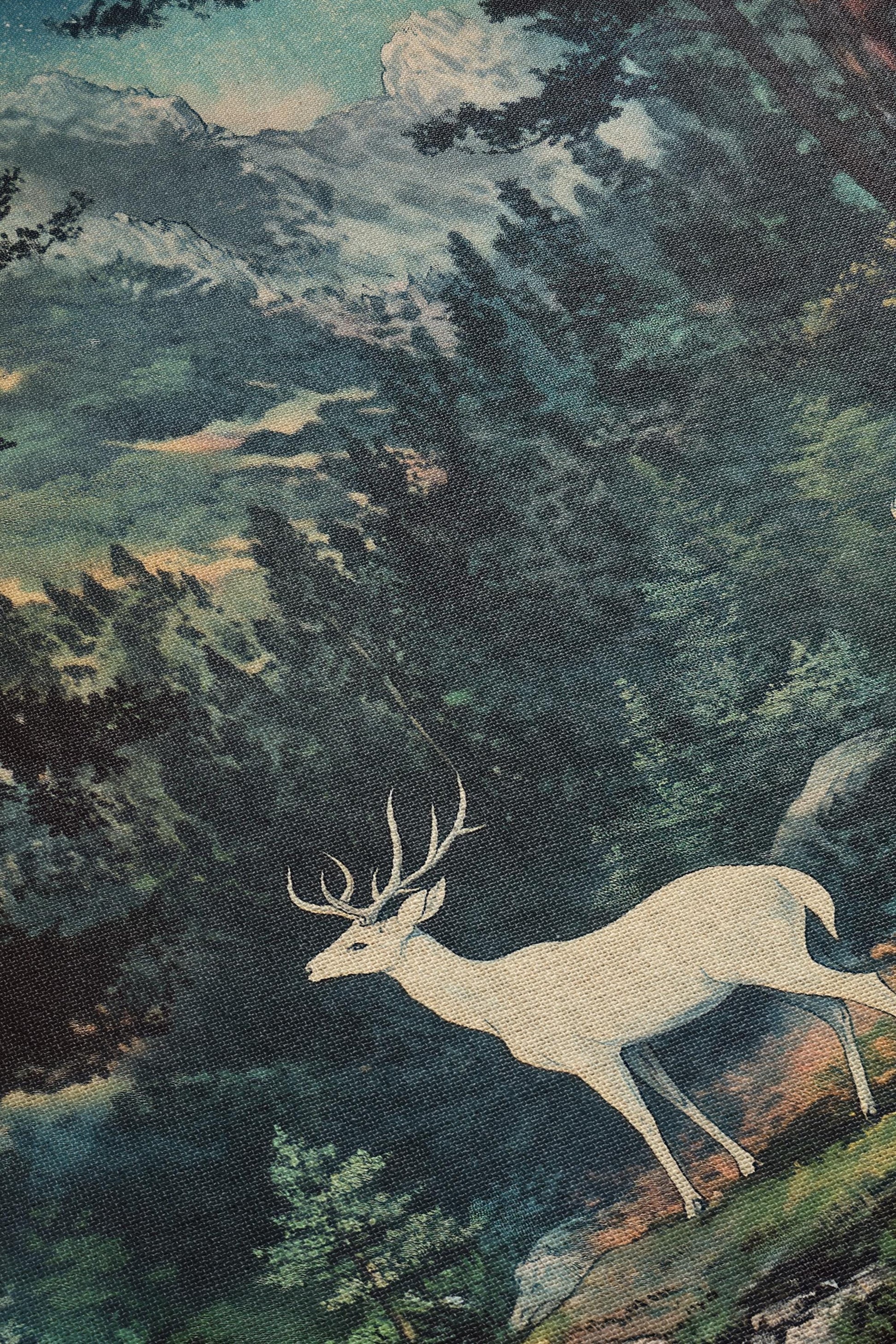 Throne of Glass Woven Blanket, White Stag Tapestry Throw, Aelin Inspired Fantasy Book Decor, Cozy Reading Blanket, Terrasen Aesthetic Gift BKVLR04
