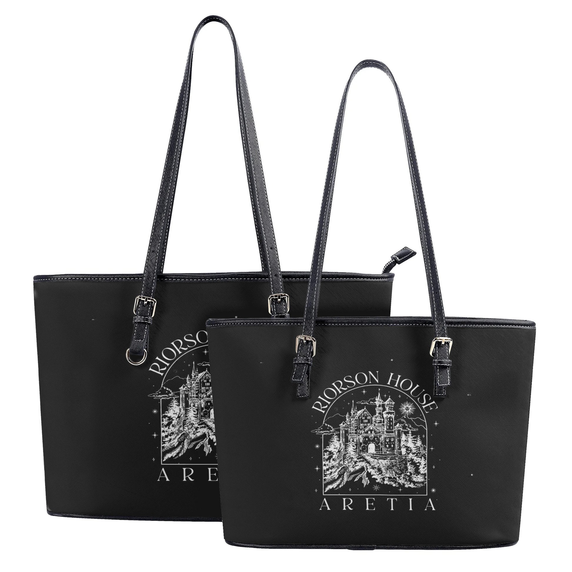 Riorson House Leather Bag,  Onyx Storm inspired Bag, Personalized Leather Bag, Fantasy Leather Handbag, Perfect Gift for Women. HBVLR06