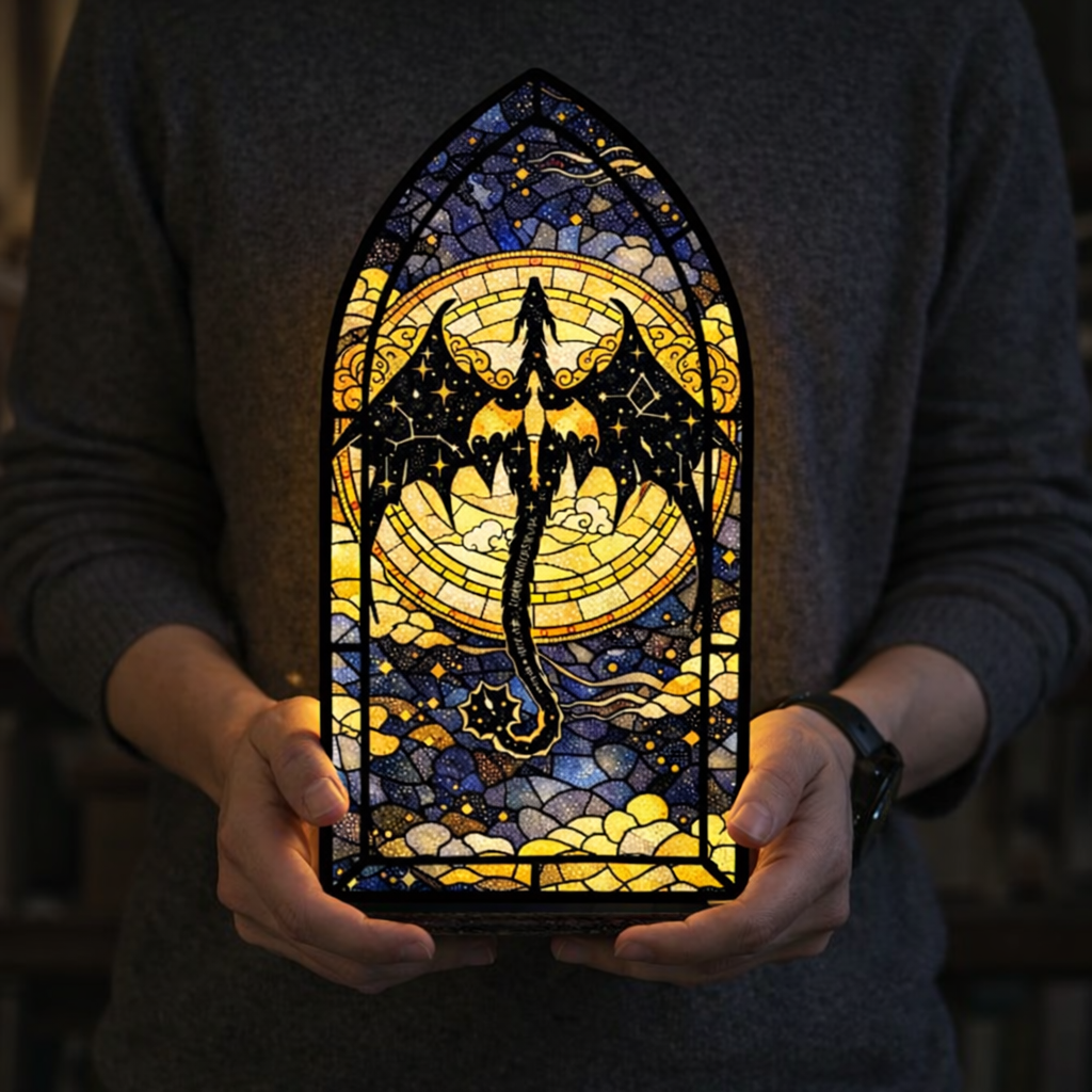 Fourth Wing Book Nook, Fantasy Window Lamp, Violet Inspired Book Nook, Bookish Gift, Cozy Reading Lamp BNVLR30