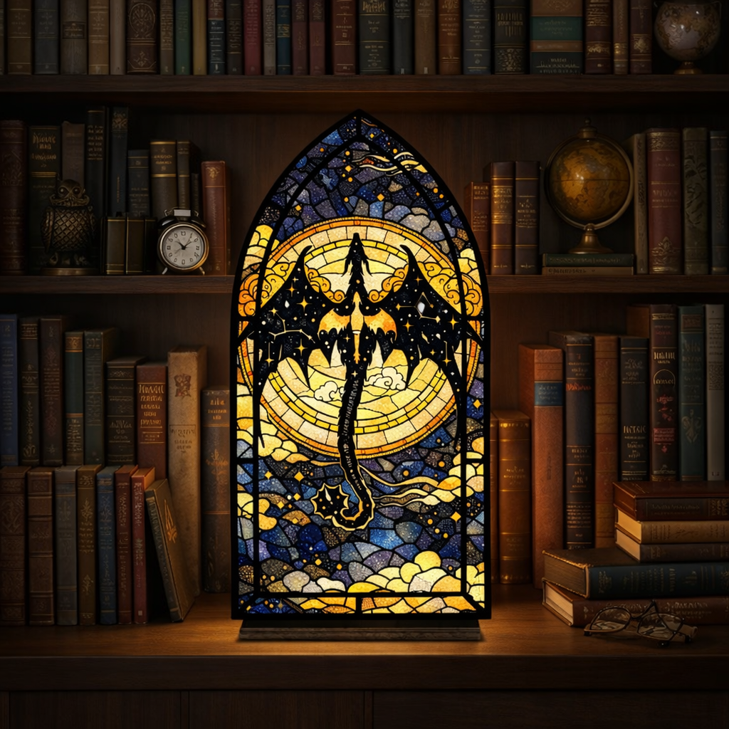 Fourth Wing Book Nook, Fantasy Window Lamp, Violet Inspired Book Nook, Bookish Gift, Cozy Reading Lamp BNVLR30