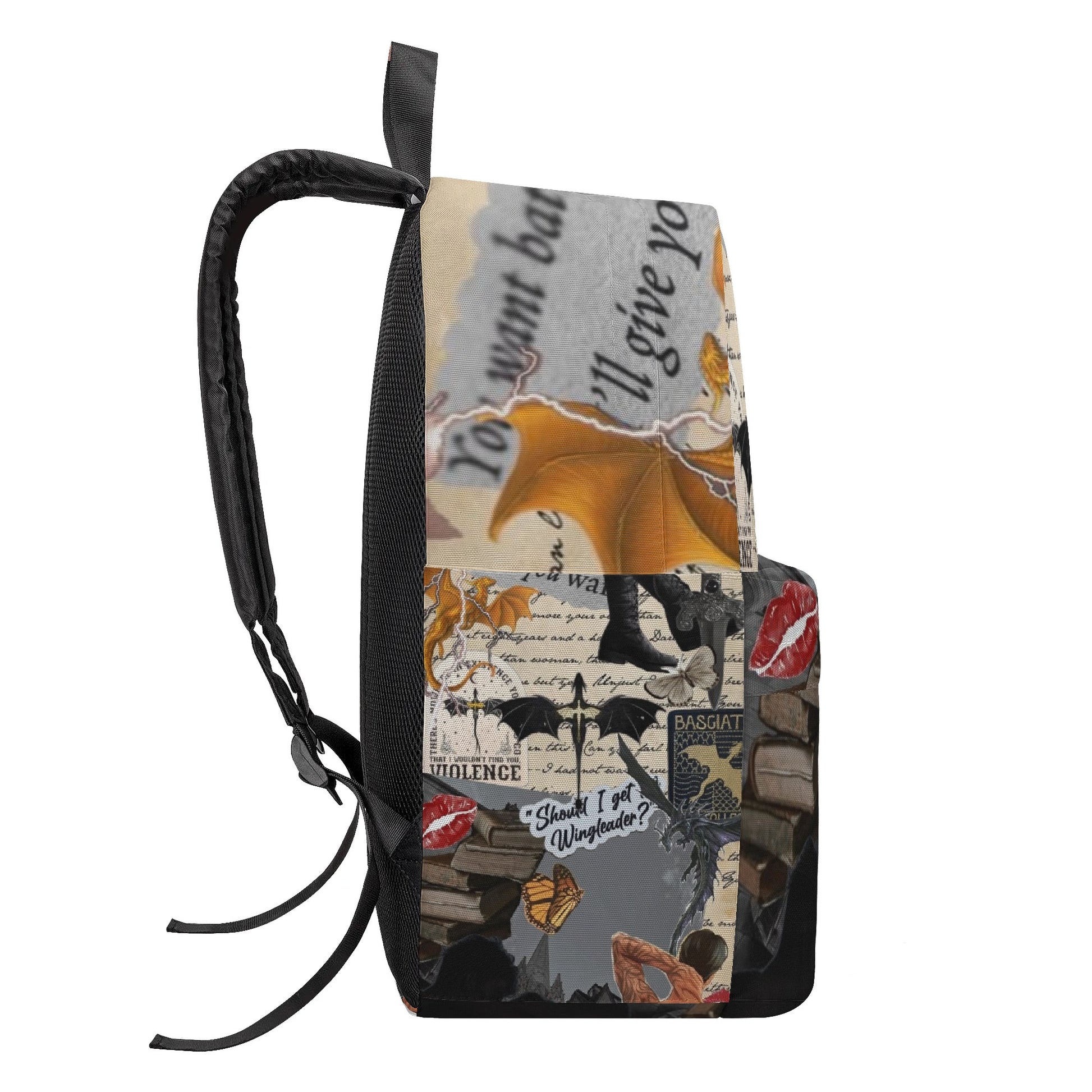 ACOTAR Aesthetic Backpack, Should I Get Wingleader Quote Inspired Backpack, Fantasy Book Lover Bag  BPVLR05