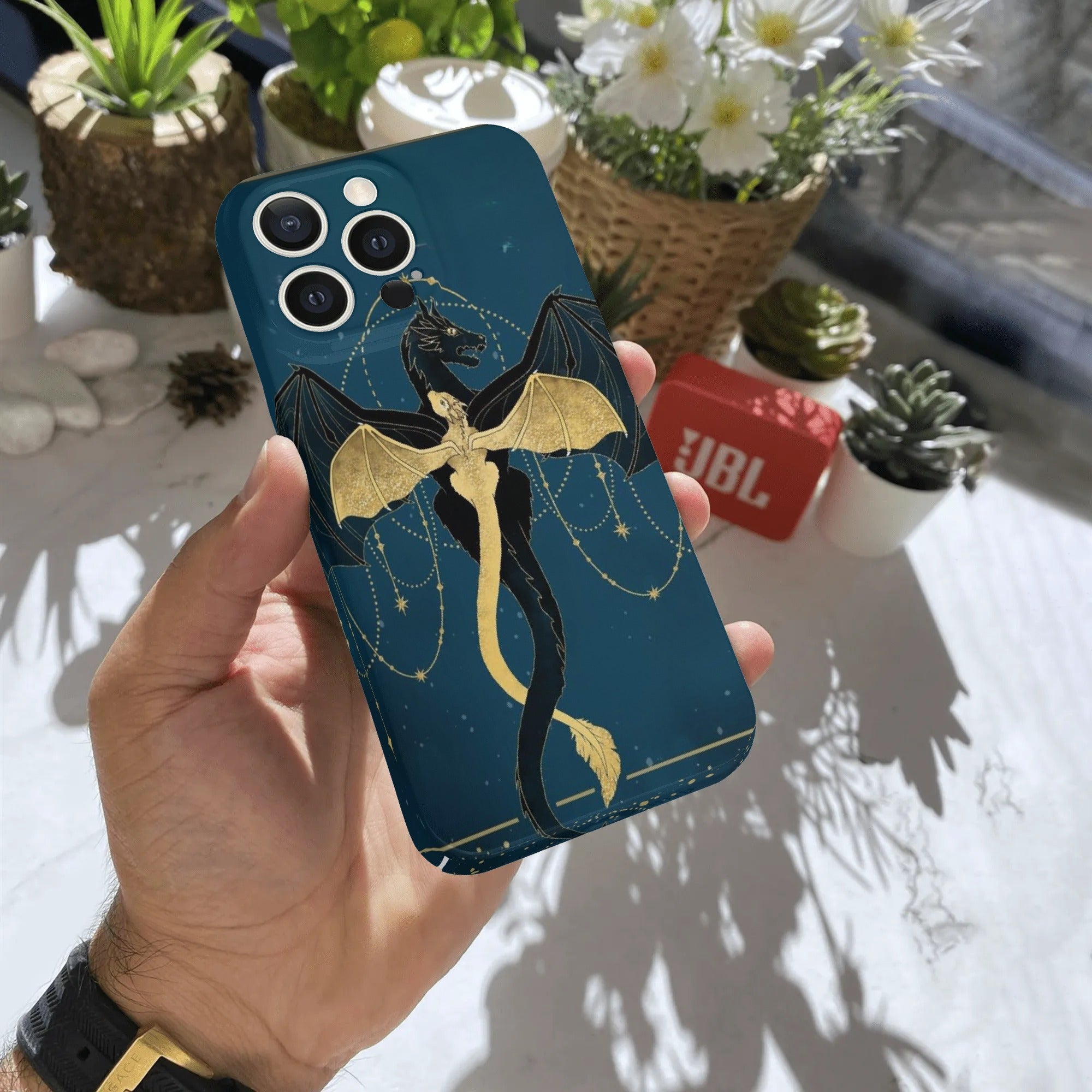 Dragon Tairn and Andarna Phone Case, Fourth Wing Inspired Design, Magical Dragon Artwork, Unique Fantasy Accessory for Dragon Lovers PCVLR79