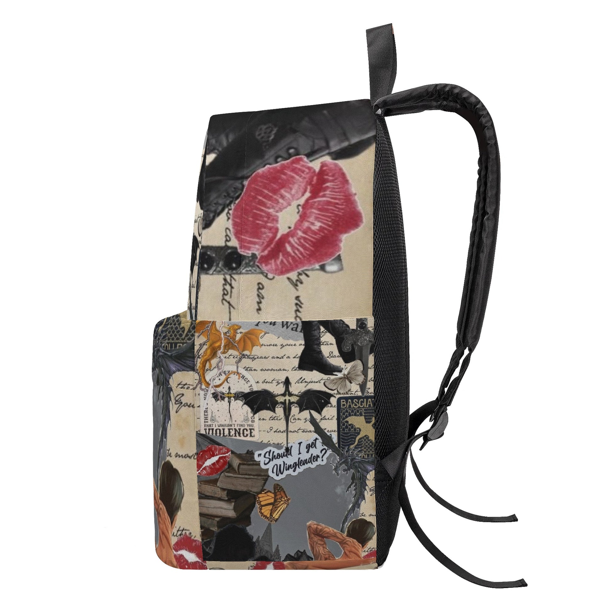 ACOTAR Aesthetic Backpack, Should I Get Wingleader Quote Inspired Backpack, Fantasy Book Lover Bag  BPVLR05