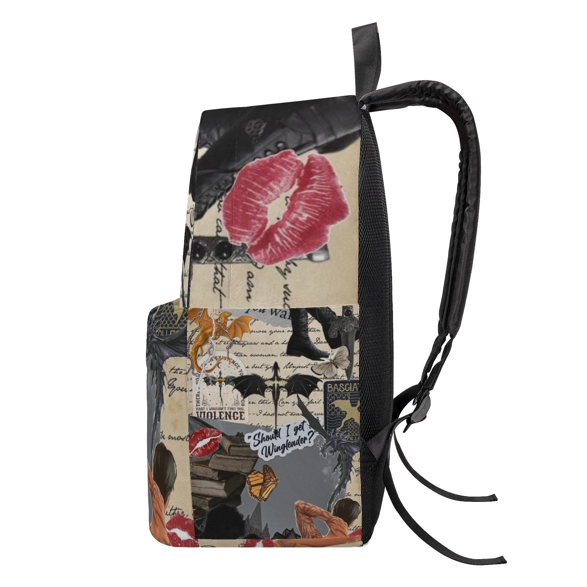 ACOTAR Aesthetic Backpack, Should I Get Wingleader Quote Inspired Backpack, Fantasy Book Lover Bag  BPVLR05