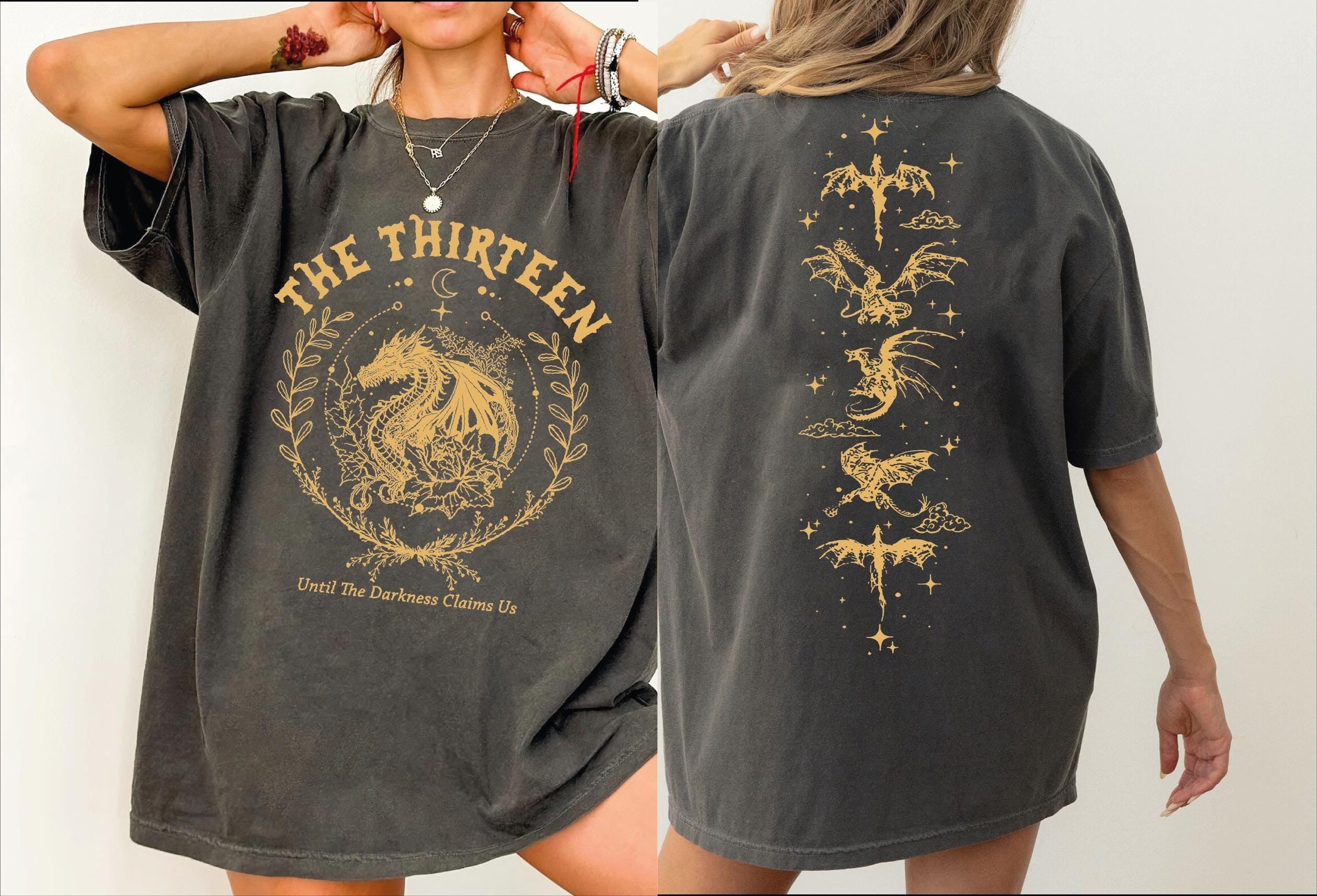 The Thirteen Throne Of Glass Comfort Colors Shirt, Two-Sided Printed Shirt , From Now Until The Darkness Claims Us CFVLR75