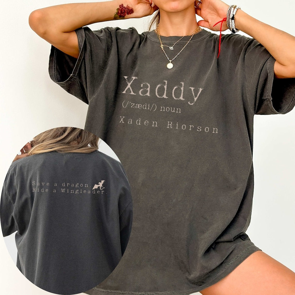Xaddy, Xaddy Comfort Colors Shirt, Xaden Riorson Shirt, Xaden Fourth Wing Shirt. CFVLR03