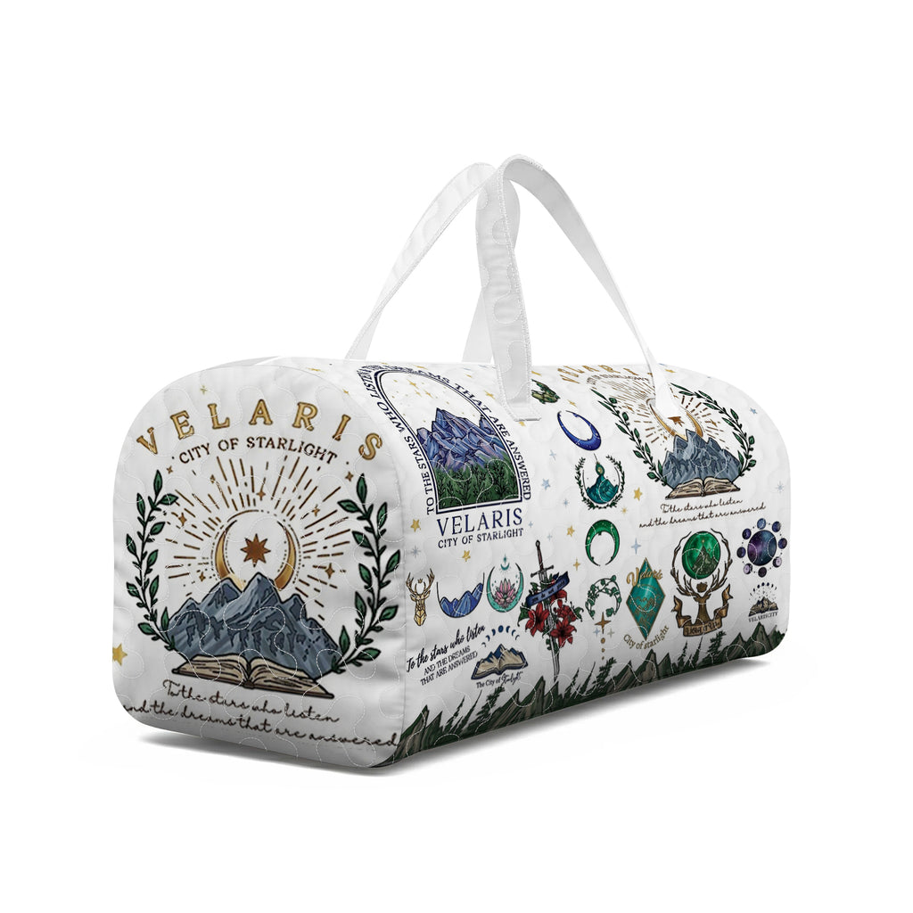 Velaris Of Starlight Duffel Bag, Night Court Weekender Bag, ACOTAR Inspired Travel Bag, Fantasy Book Lover Gift, QTBVLR05