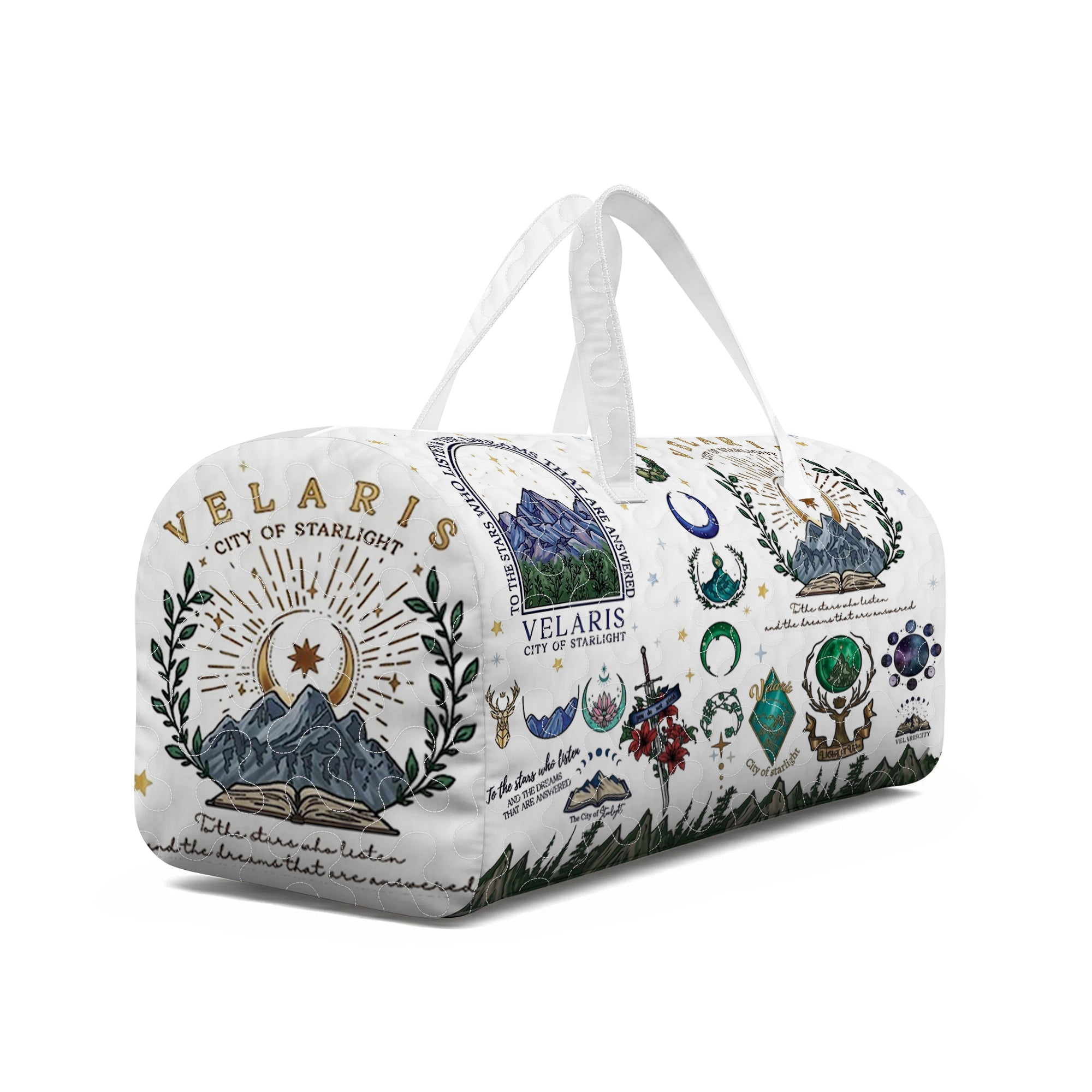 Velaris Of Starlight Duffel Bag, Night Court Weekender Bag, ACOTAR Inspired Travel Bag, Fantasy Book Lover Gift, QTBVLR05