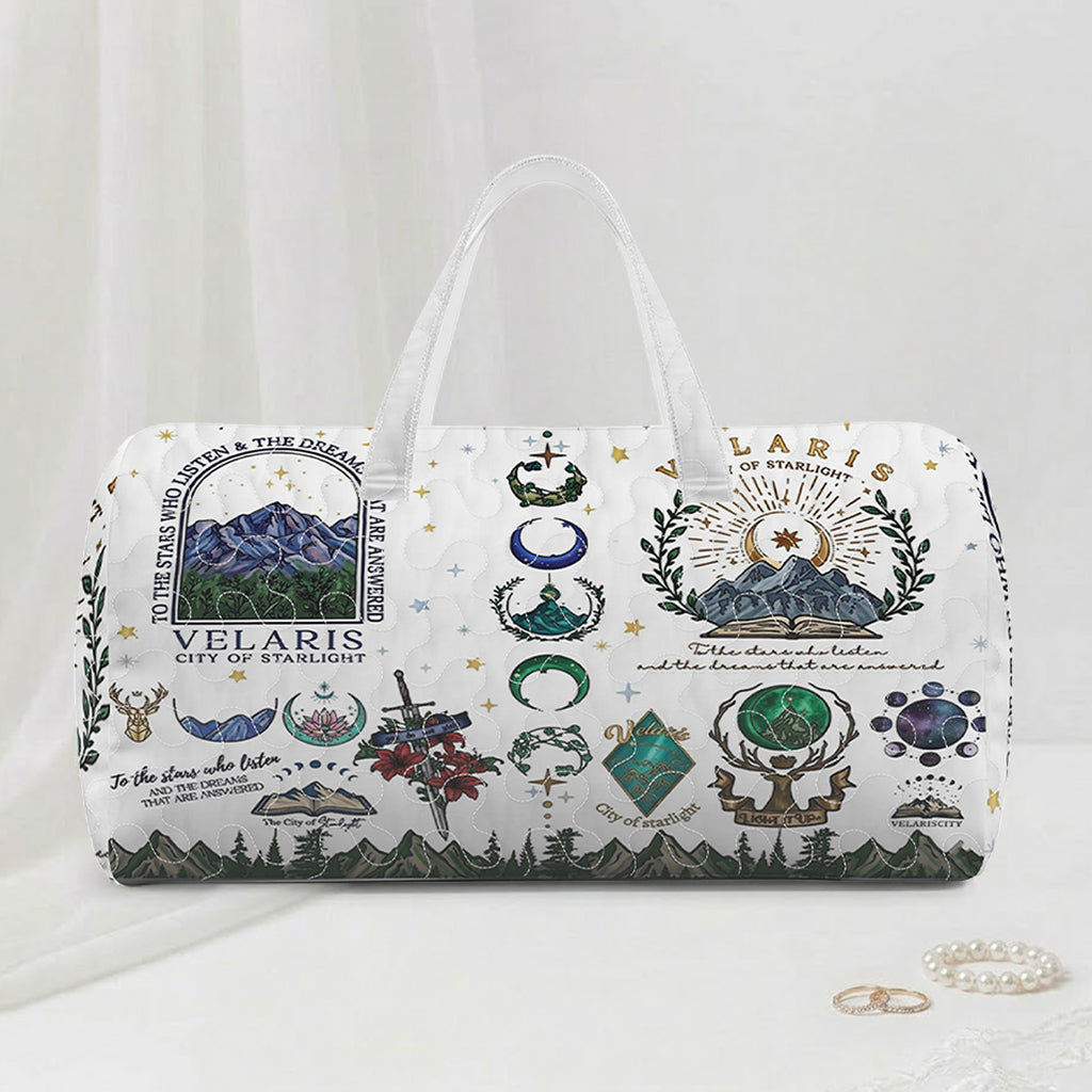 Velaris Of Starlight Duffel Bag, Night Court Weekender Bag, ACOTAR Inspired Travel Bag, Fantasy Book Lover Gift, QTBVLR05