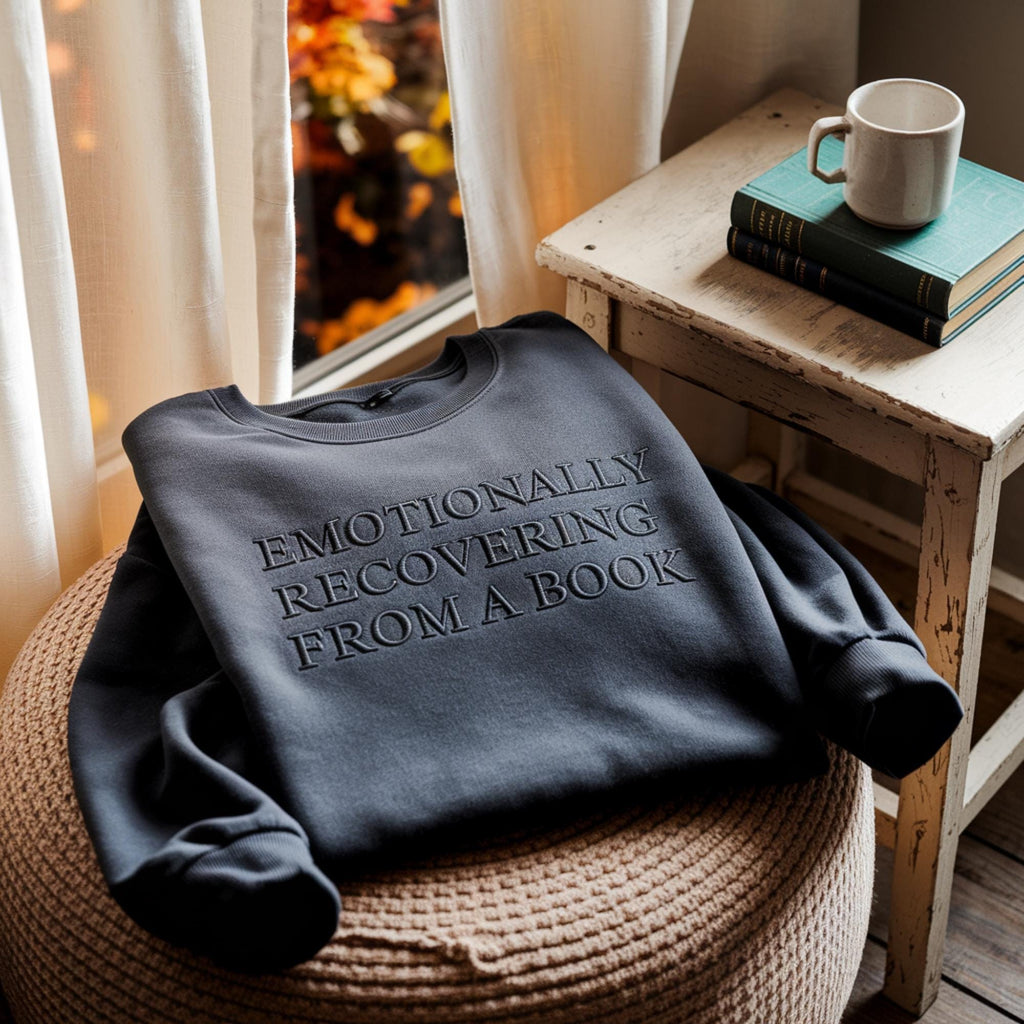 Embroidered Bookish Sweatshirt, Book Club Sweater, Funny Reading Crewneck, Book Lover Gift, Book Club Gifts