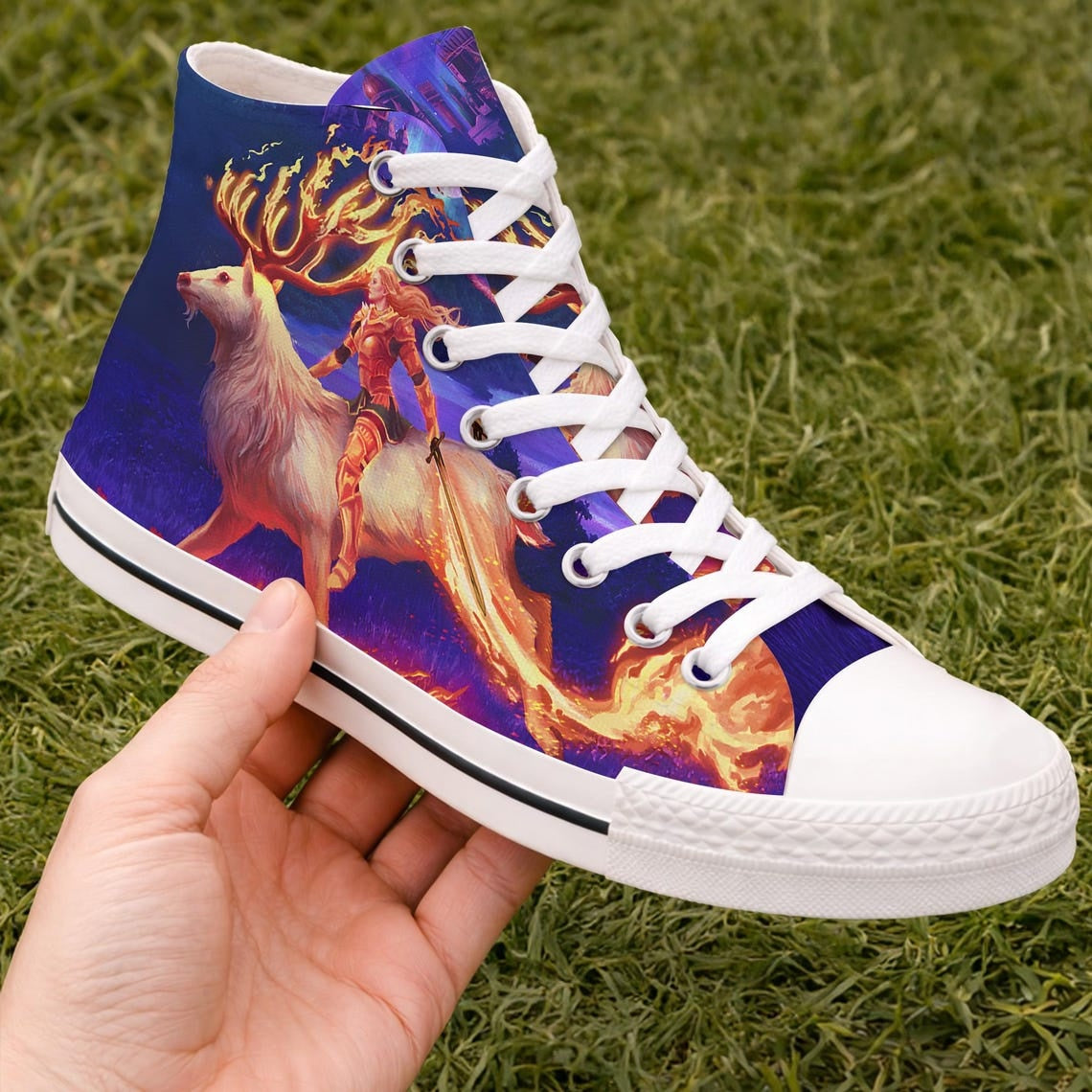 Throne of Glass High Top Canvas Shoes, Romantasy Era Sneakers, Bookish Fantasy Shoes, Reader Sneakers, Gift for Book Lovers. HSVLR06