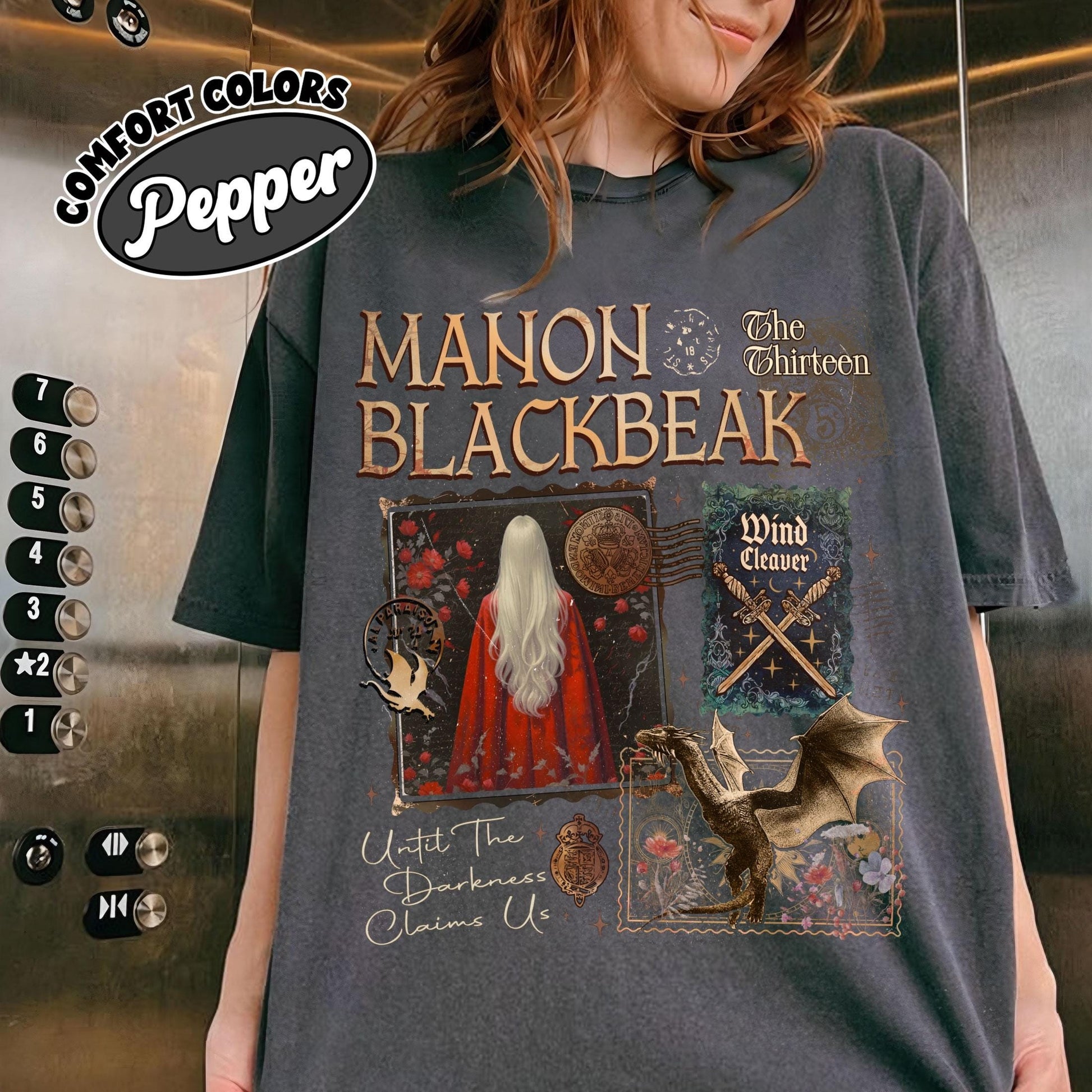 Manon Blackbeak Throne of Glass Comfort Colors Shirt, The Thirteen Shirts, From Now Until The Darkness Claims Us, SJM ACOTAR Crescent City CFVLR76