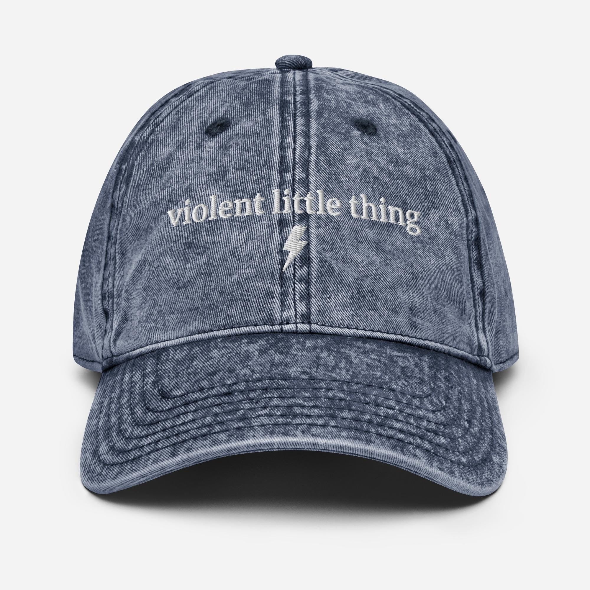 Violent Little Thing Embroidered Hat, Fourth Wing Dragon Cap, Basgiath War College Xaden Riorson Bookish Gift VLRH09