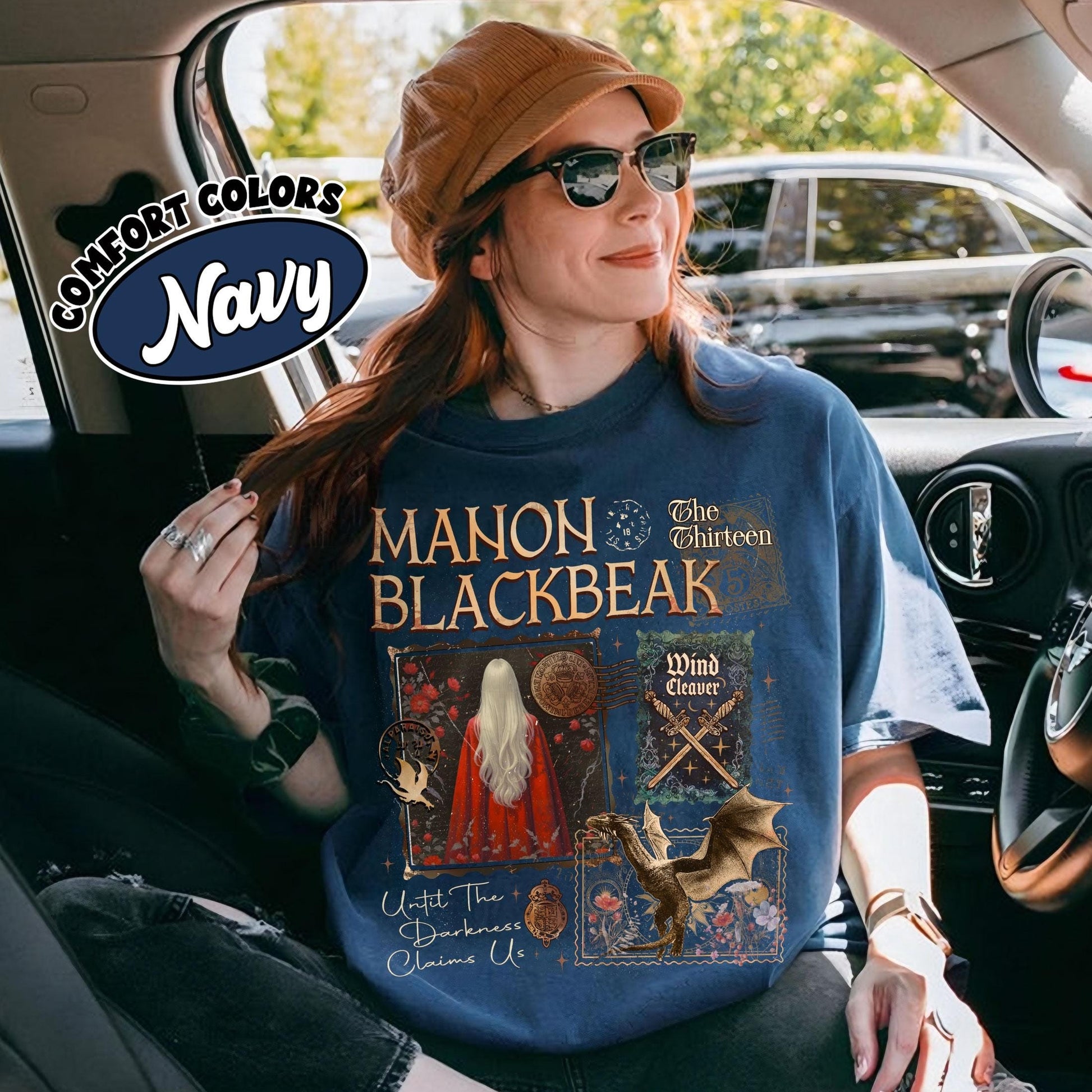 Manon Blackbeak Throne of Glass Comfort Colors Shirt, The Thirteen Shirts, From Now Until The Darkness Claims Us, SJM ACOTAR Crescent City CFVLR76