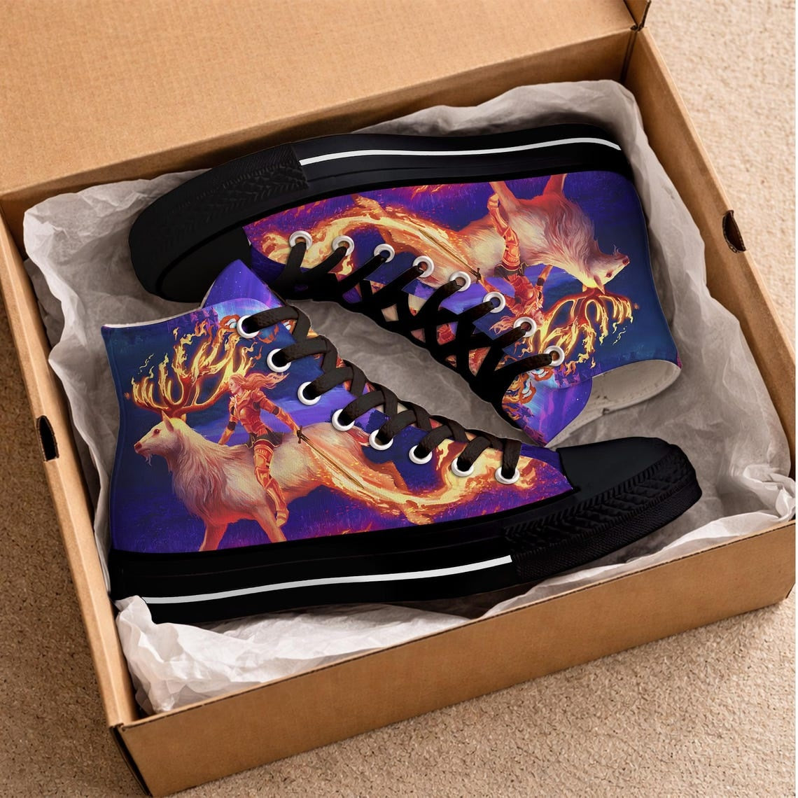 Throne of Glass High Top Canvas Shoes, Romantasy Era Sneakers, Bookish Fantasy Shoes, Reader Sneakers, Gift for Book Lovers. HSVLR06