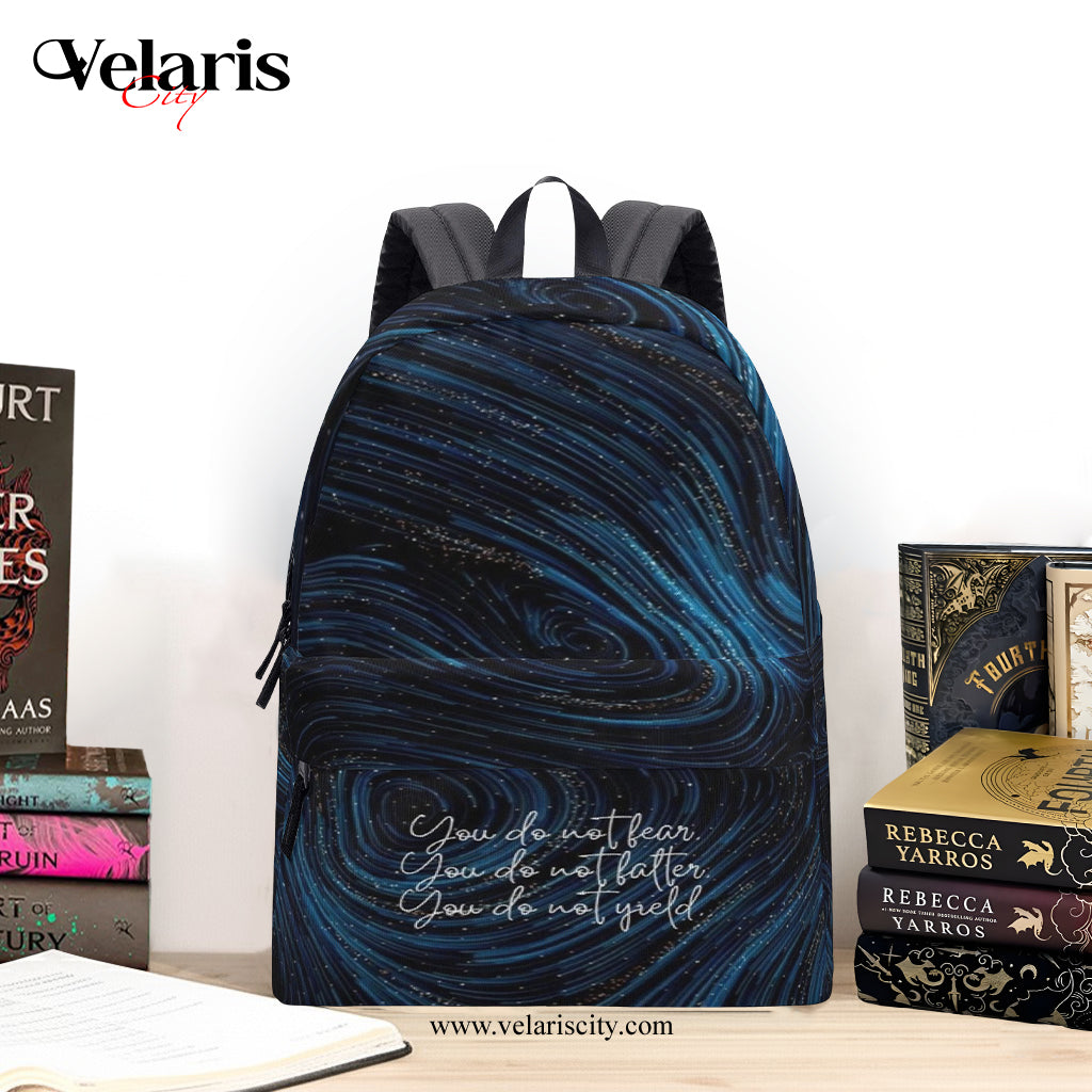 Throne Of Glass Inspired Backpack, You do not yield Inspired Quote Backpack, Book Lover Gift BPVLR57