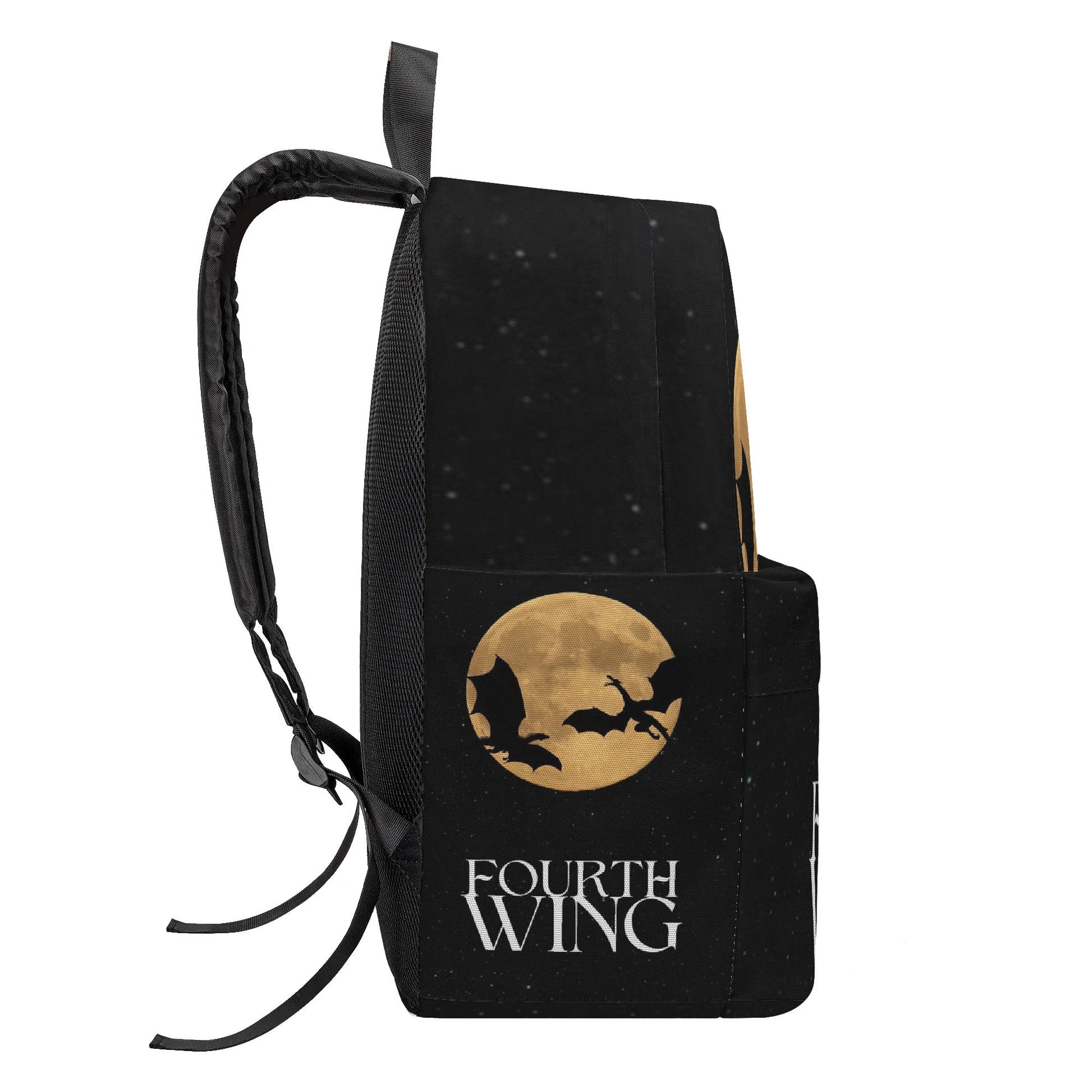 Fourth Wing Dragon Silhouette Backpack, Fantasy Night Sky Design, Book Lover Gift BPVLR58