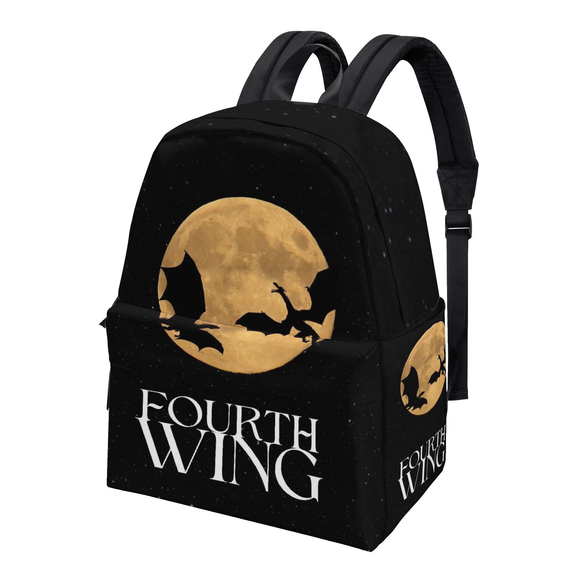 Fourth Wing Dragon Silhouette Backpack, Fantasy Night Sky Design, Book Lover Gift BPVLR58