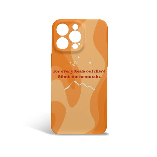 "For every Nesta out there: Climb the mountain" Inspried Design Phone Case, A Court of Silver Flames Inspired Phone Case, Fantasy Novel iPhone Cover, Book Lover Gift PCVLR61