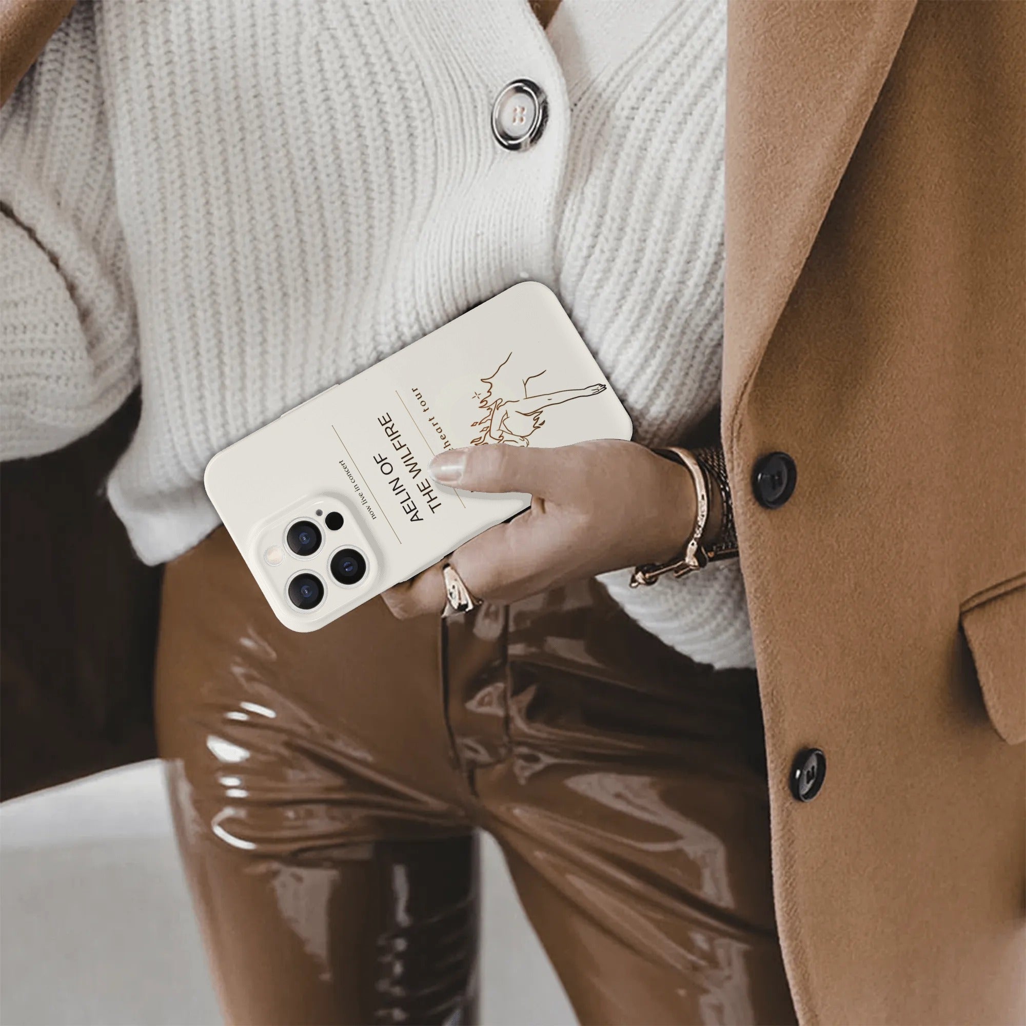 "Aelin of the wilfire" Inspried Design Phone Case, Throne Of Glass Inspired Phone Case, Fantasy Novel iPhone Cover, Book Lover Gift PCVLR62