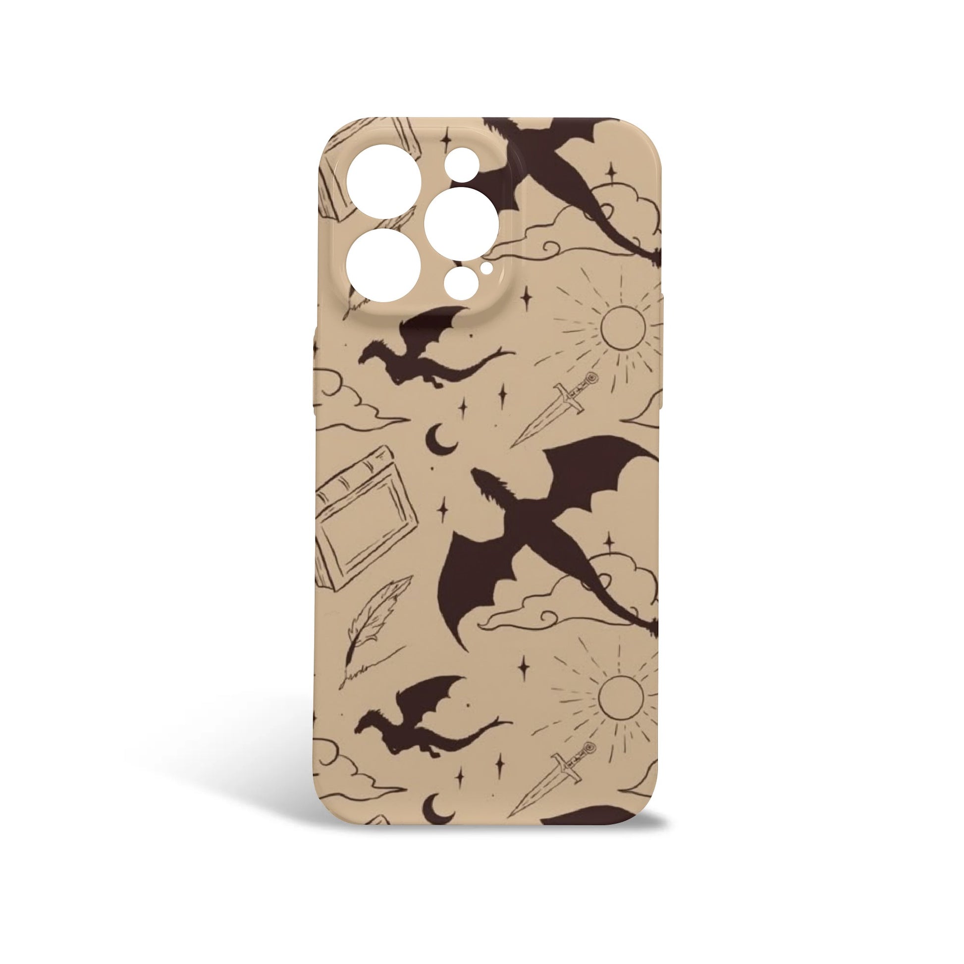 Fourth Wing Inspired Dragon Phone Case, Fourth Wing Inspired Phone Case, Fantasy Novel iPhone Cover, Book Lover Gift PCVLR65