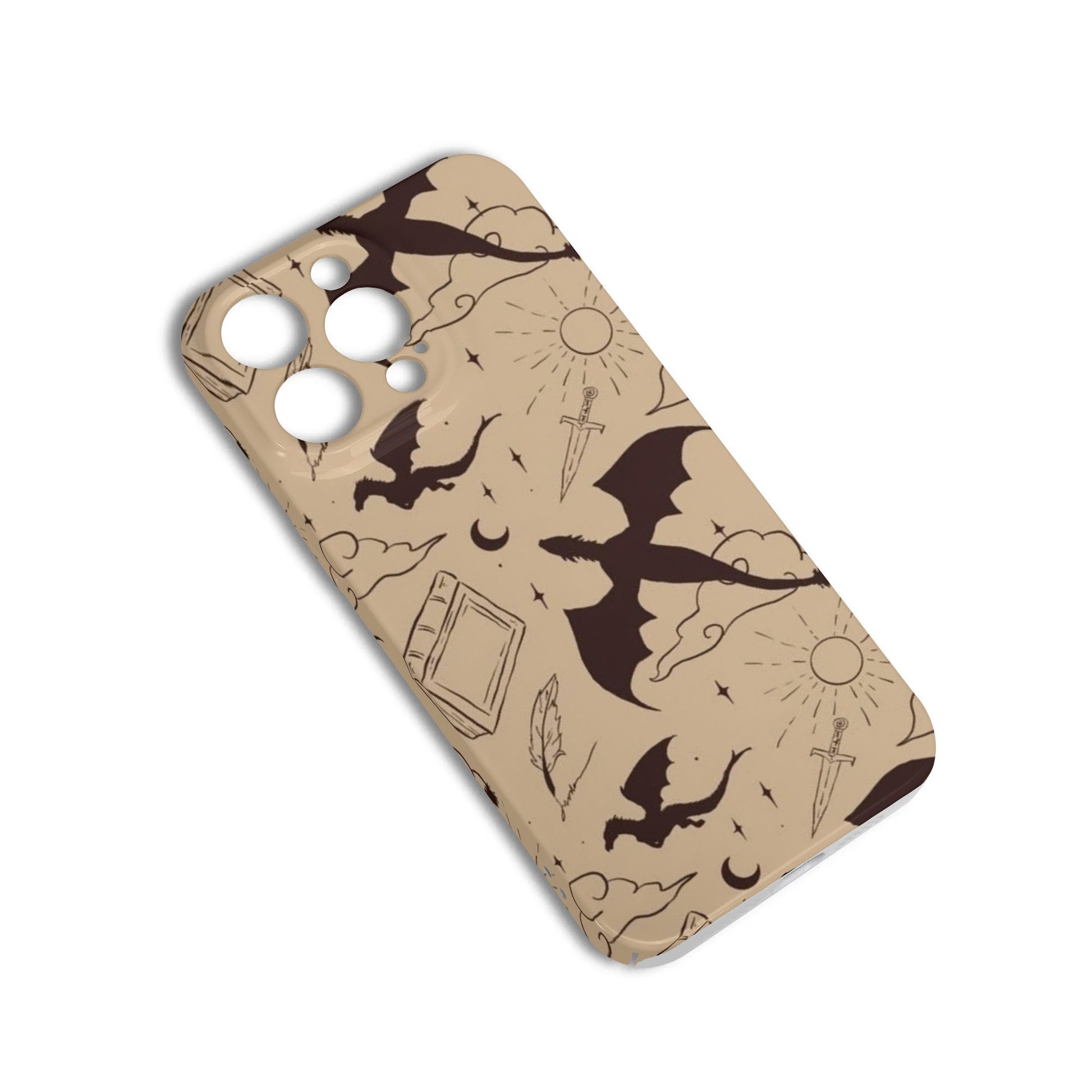 Fourth Wing Inspired Dragon Phone Case, Fourth Wing Inspired Phone Case, Fantasy Novel iPhone Cover, Book Lover Gift PCVLR65