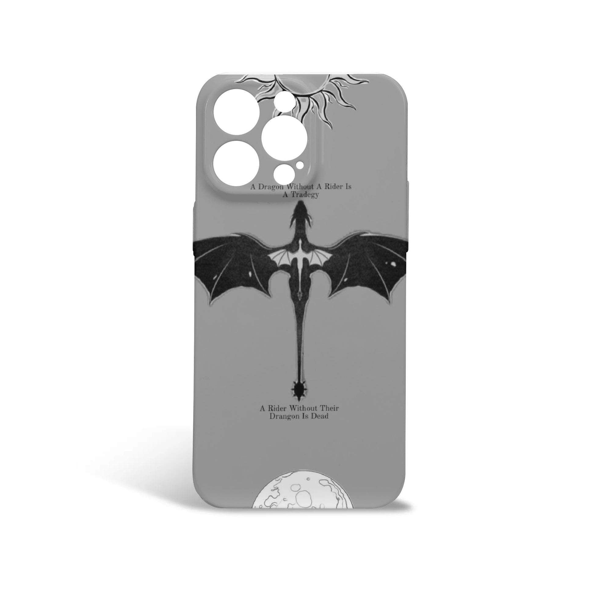 Fourth Wing Inspired Dragon With Quote Phone Case, Fourth Wing Inspired Phone Case, Fantasy Novel iPhone Cover, Book Lover Gift PCVLR66