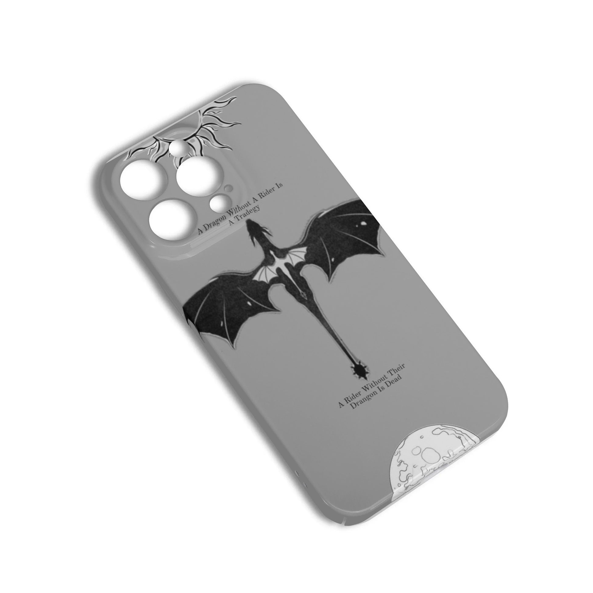 Fourth Wing Inspired Dragon With Quote Phone Case, Fourth Wing Inspired Phone Case, Fantasy Novel iPhone Cover, Book Lover Gift PCVLR66