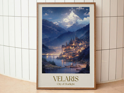 Velaris Poster, City of Starlight Poster, ACOTAR Wall Art, Night Court Poster, Sarah J Maas Book Decor, Fantasy Book Poster, Velaris Art Print VLRP26