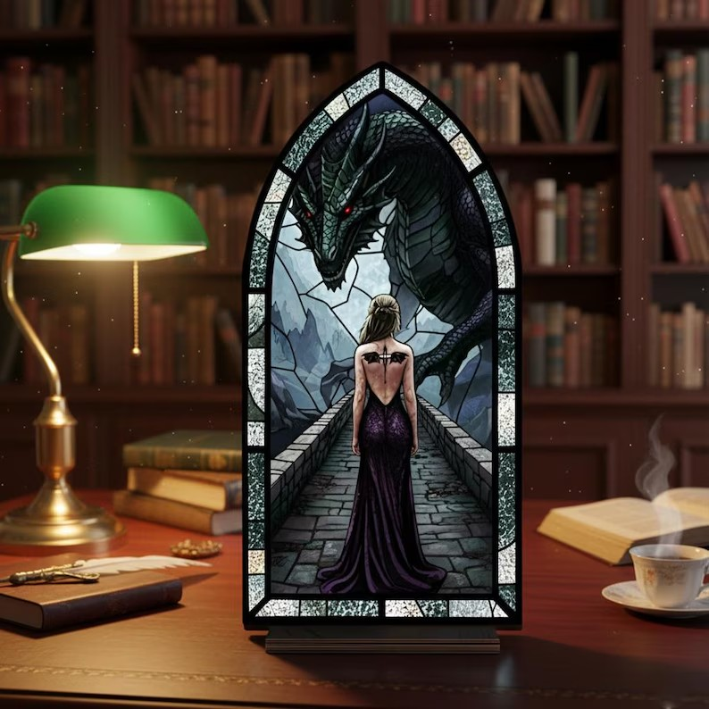 Fourth Wing Inspired Dragon Book Nook, Dark Fantasy Dragon Bookshelf Insert, Epic Dragon Decor, Book Lover Gift BNVLR31