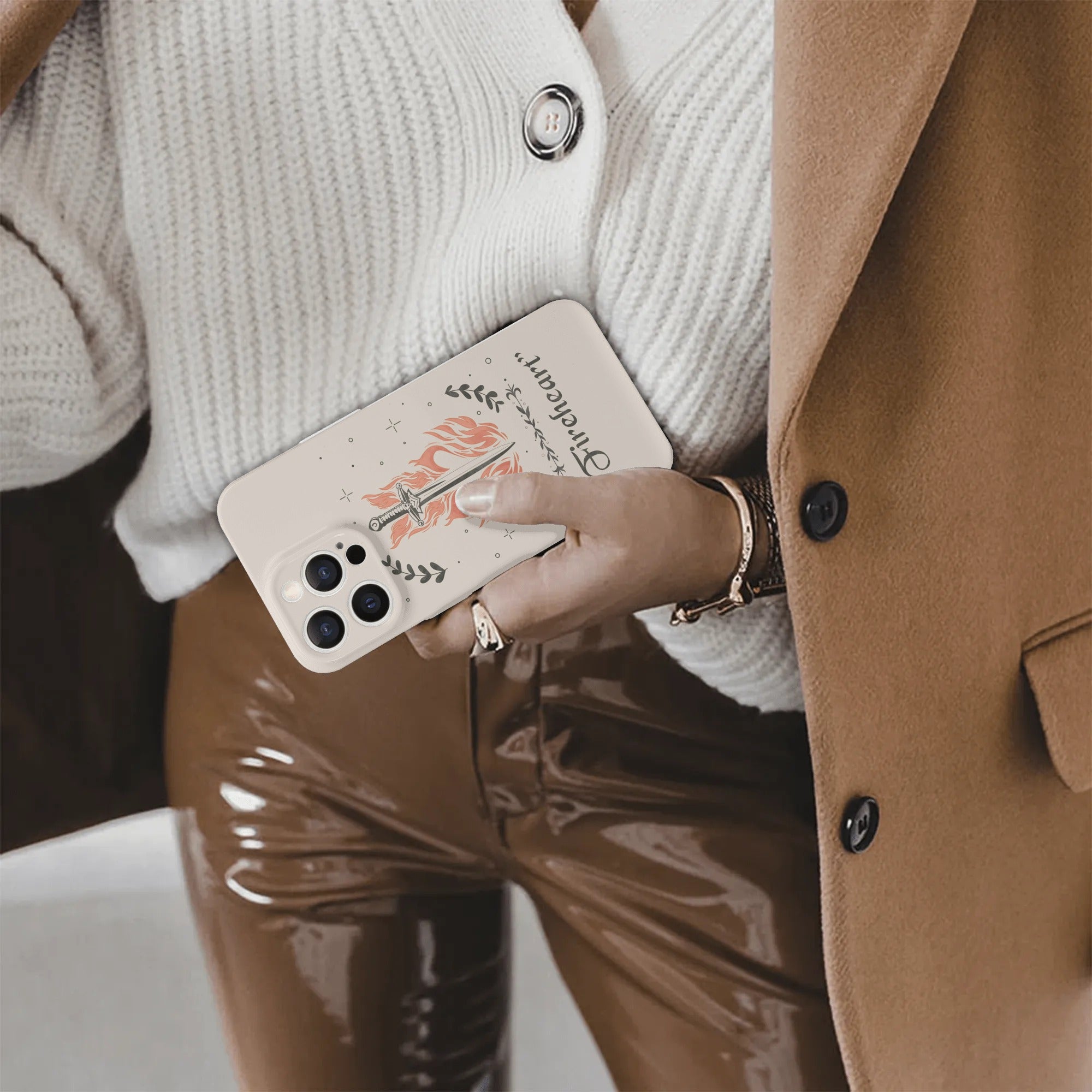 Fire Heart Inspired Throne Of Glass , Magical Phone Cover, Fantasy Art Accessories PCVLR06