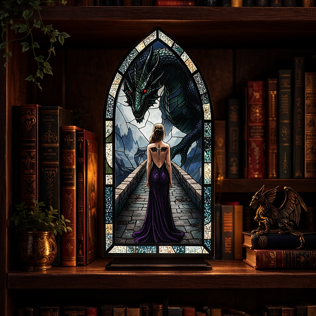 Fourth Wing Inspired Dragon Book Nook, Dark Fantasy Dragon Bookshelf Insert, Epic Dragon Decor, Book Lover Gift BNVLR31