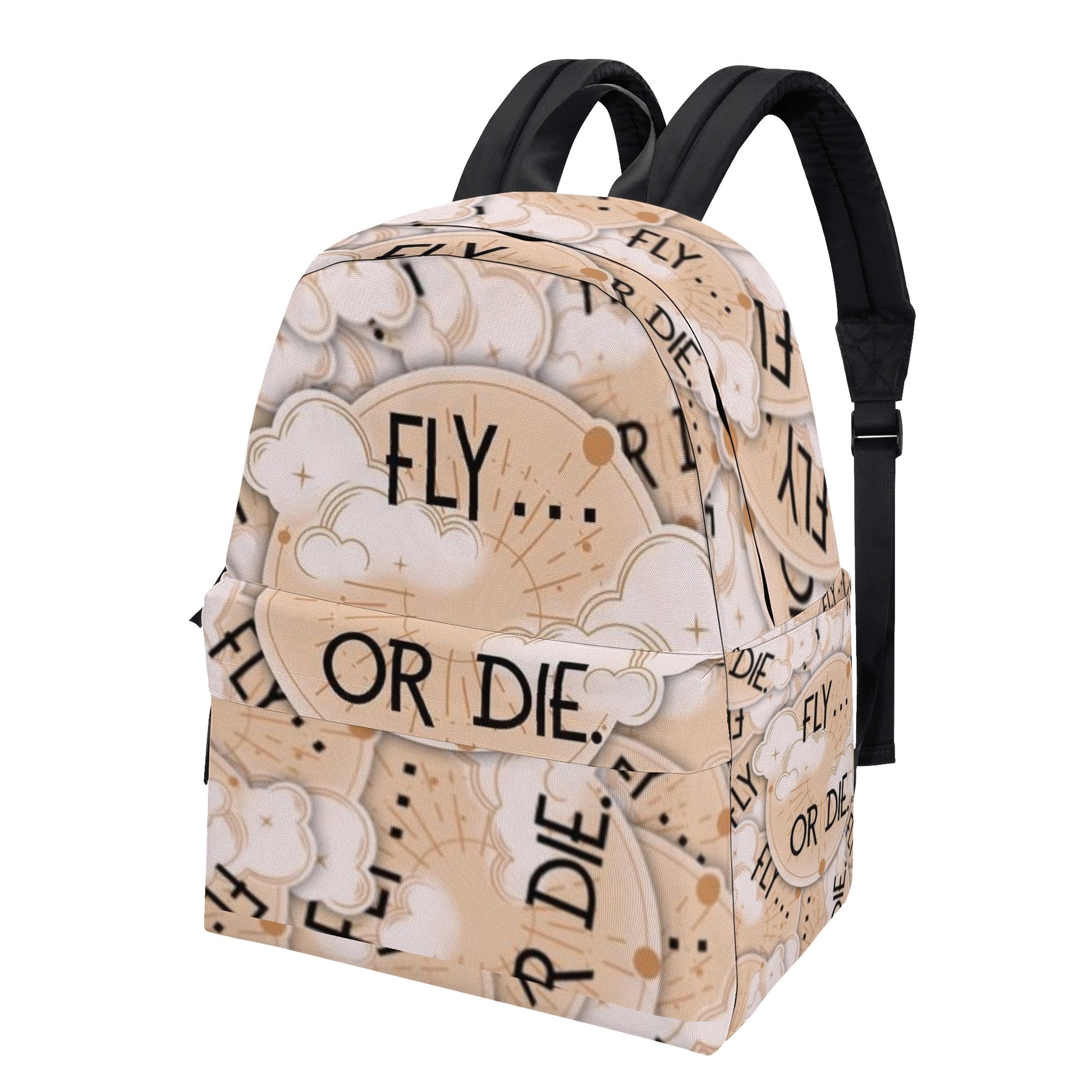 Fly or Die Backpack, Fourth Wing Inspired Book Bag, Rebecca Yarros Quote, Fantasy Reader Gift BPVLR06