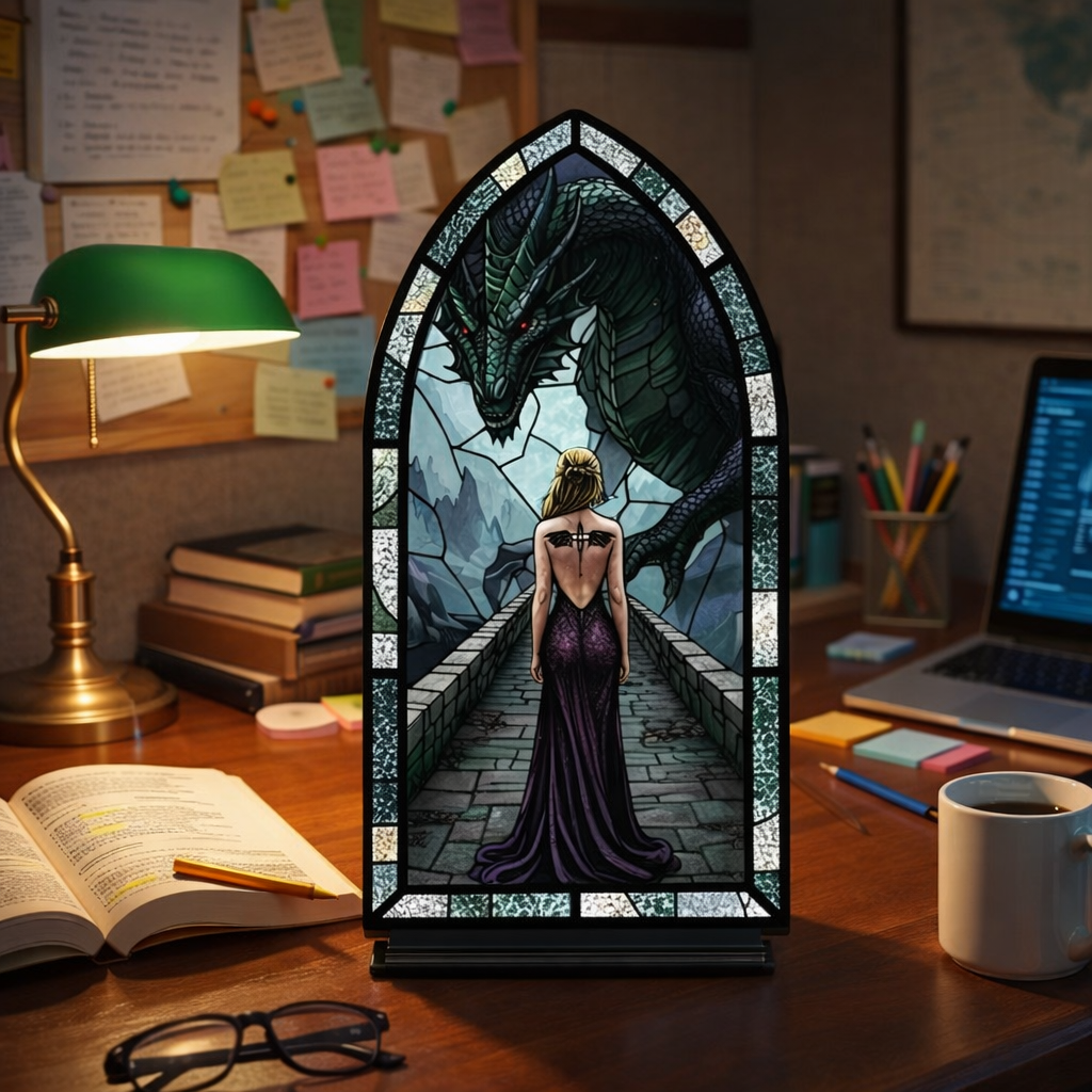 Fourth Wing Inspired Dragon Book Nook, Dark Fantasy Dragon Bookshelf Insert, Epic Dragon Decor, Book Lover Gift BNVLR31