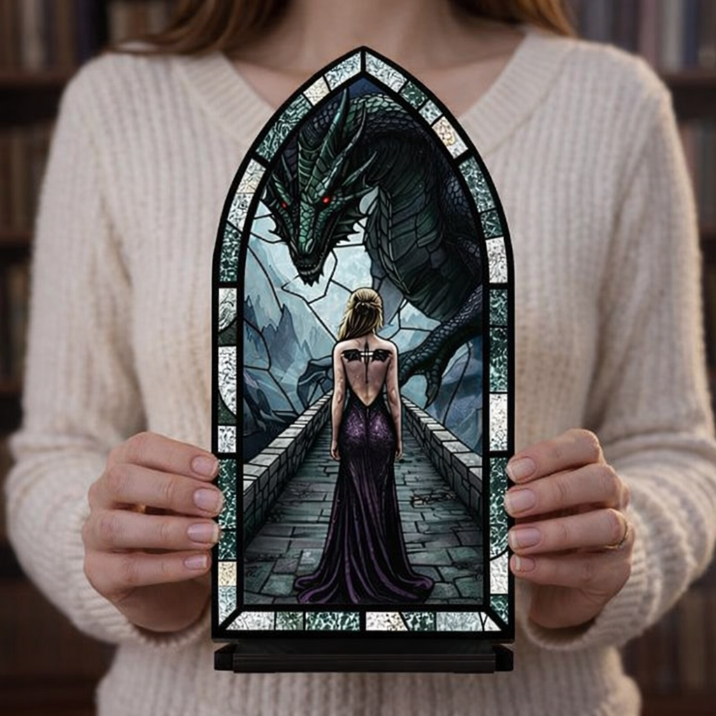 Fourth Wing Inspired Dragon Book Nook, Dark Fantasy Dragon Bookshelf Insert, Epic Dragon Decor, Book Lover Gift BNVLR31