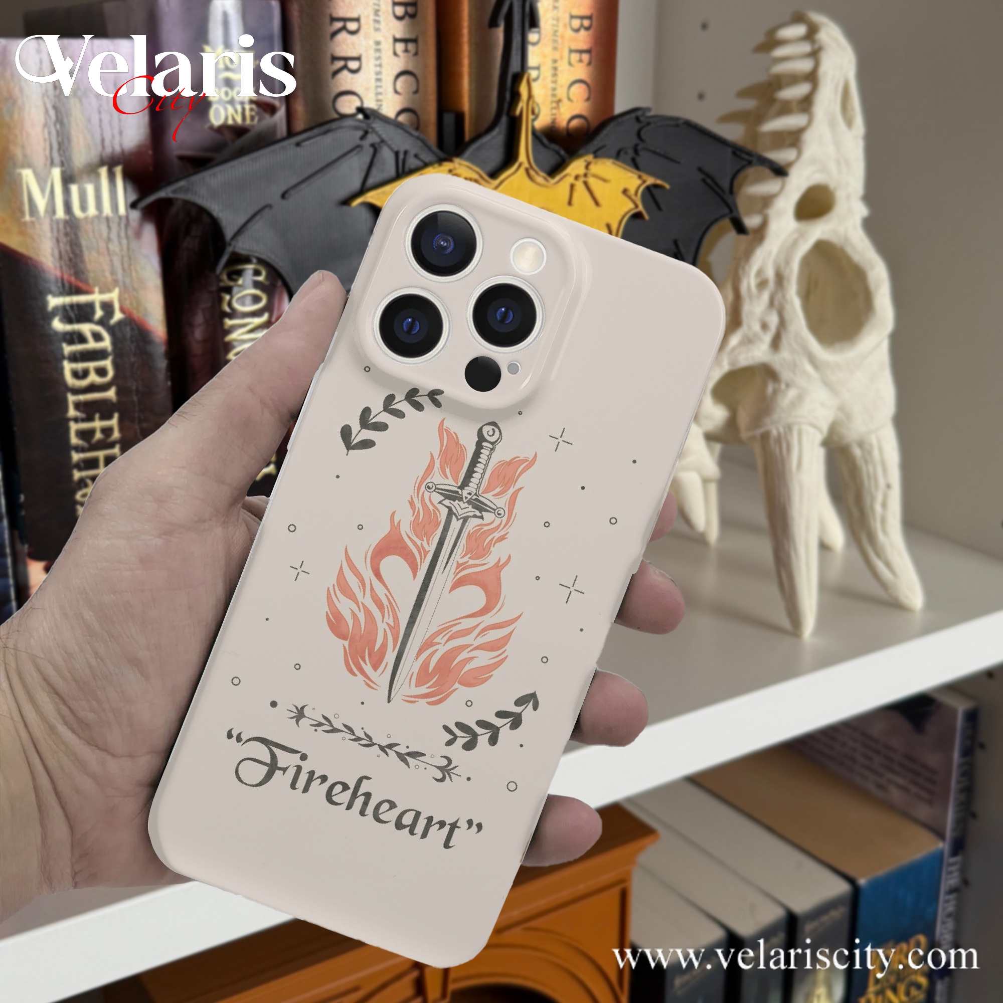 Fire Heart Inspired Throne Of Glass , Magical Phone Cover, Fantasy Art Accessories PCVLR06